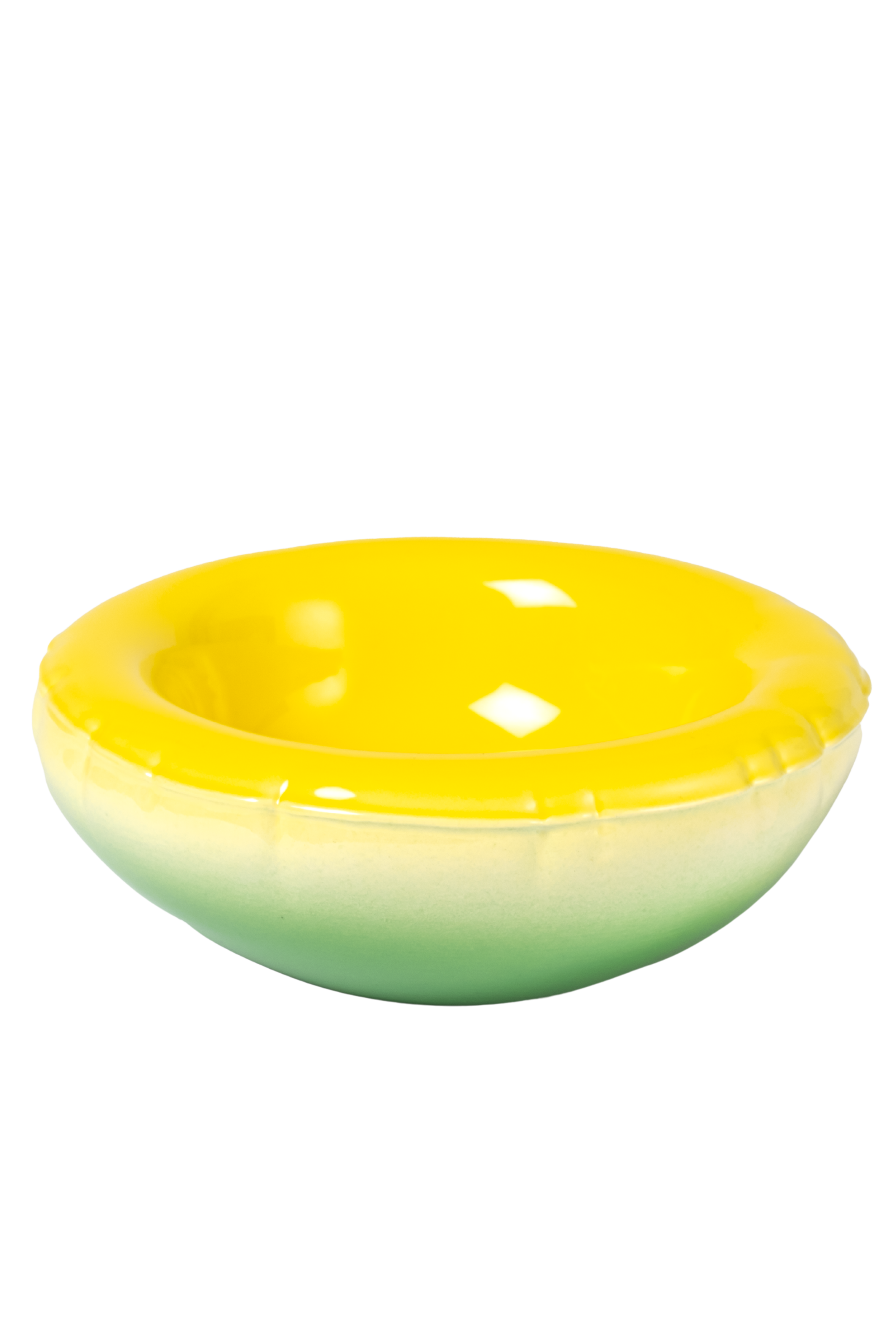 Mira Mikati x Home Studyo Hand Sprayed Ombre Yellow Bowl