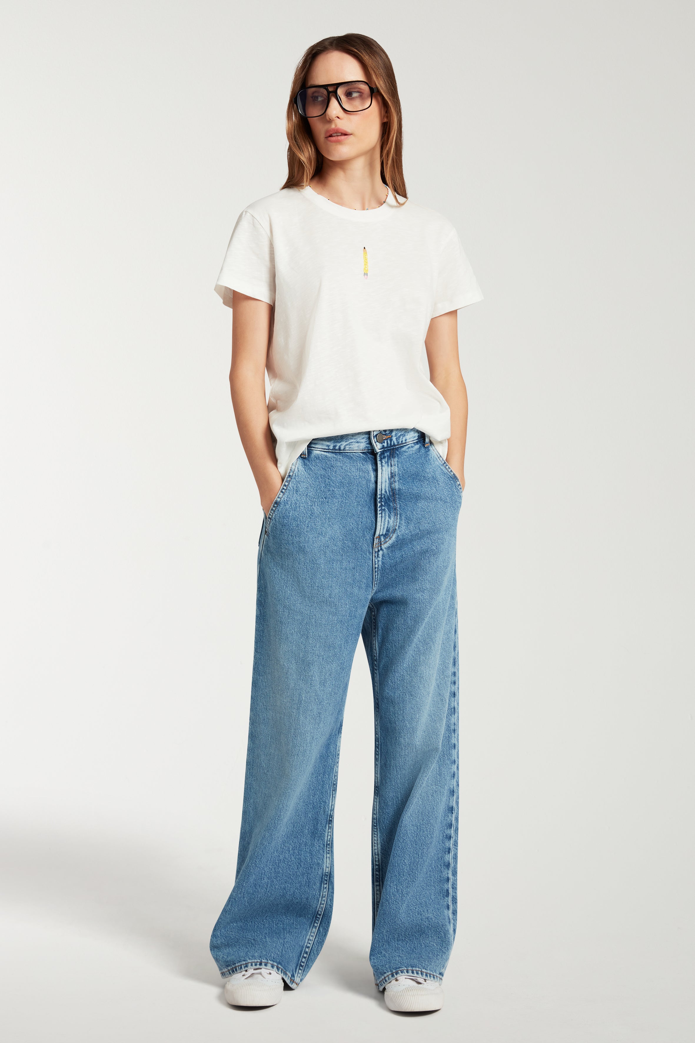 Embroidered Pencil T-shirt