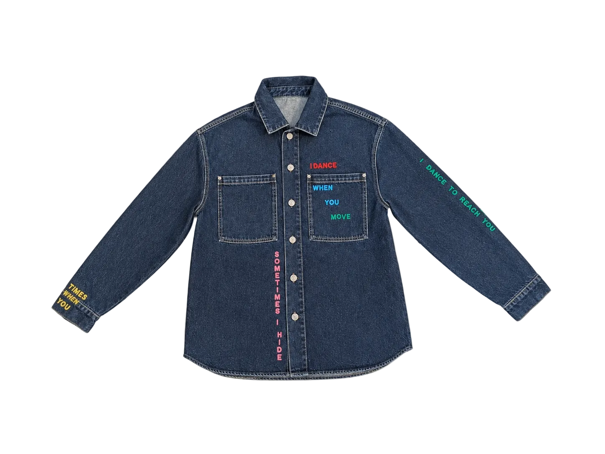 Riddle Embroidered Denim Jacket