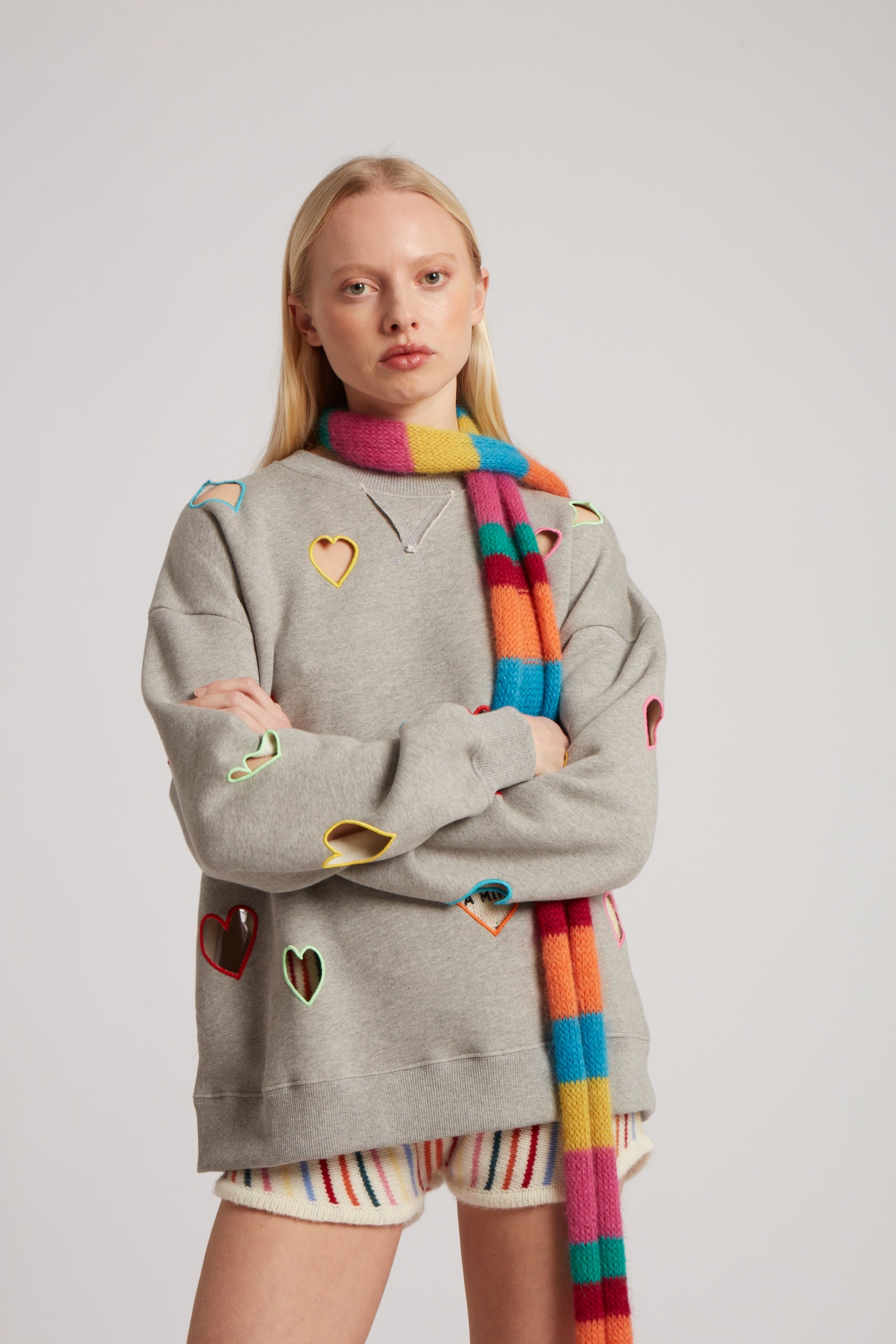 Cut-Out Heart Sweatshirt