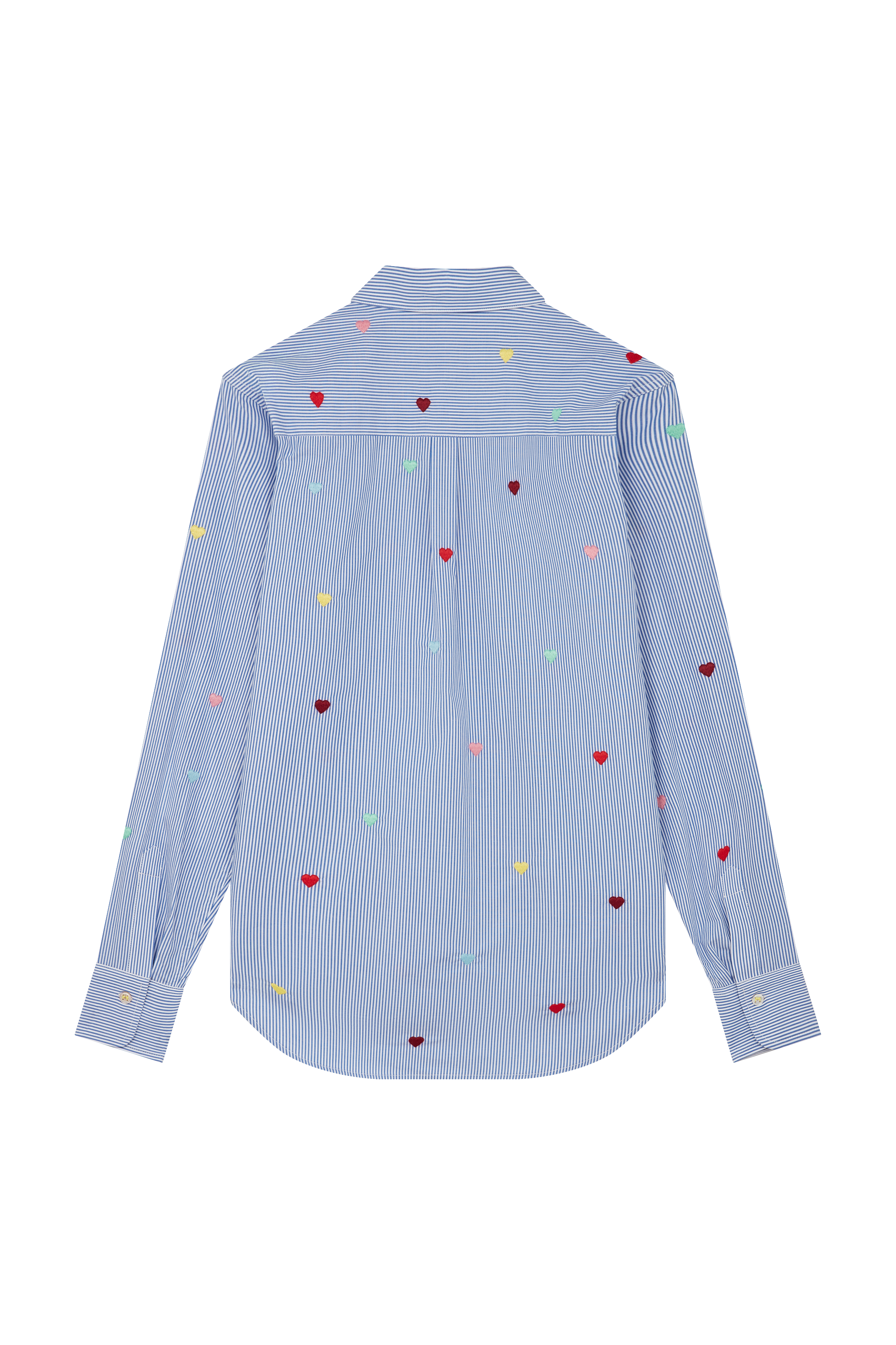 Heart Embroidered Classic Shirt