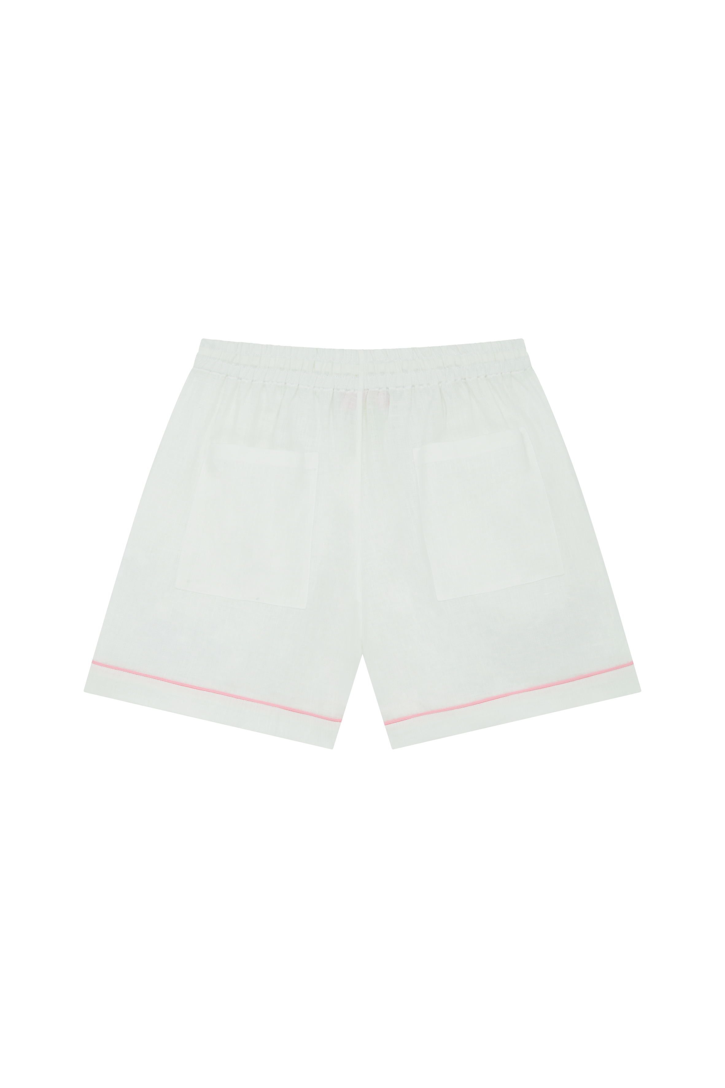 Cafe Scene Embroidered Shorts