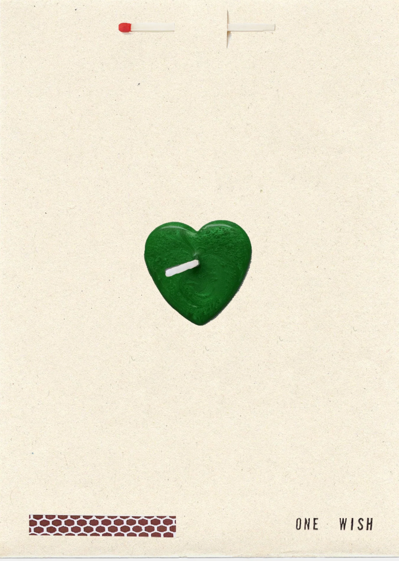 Wish Cards - Green Heart