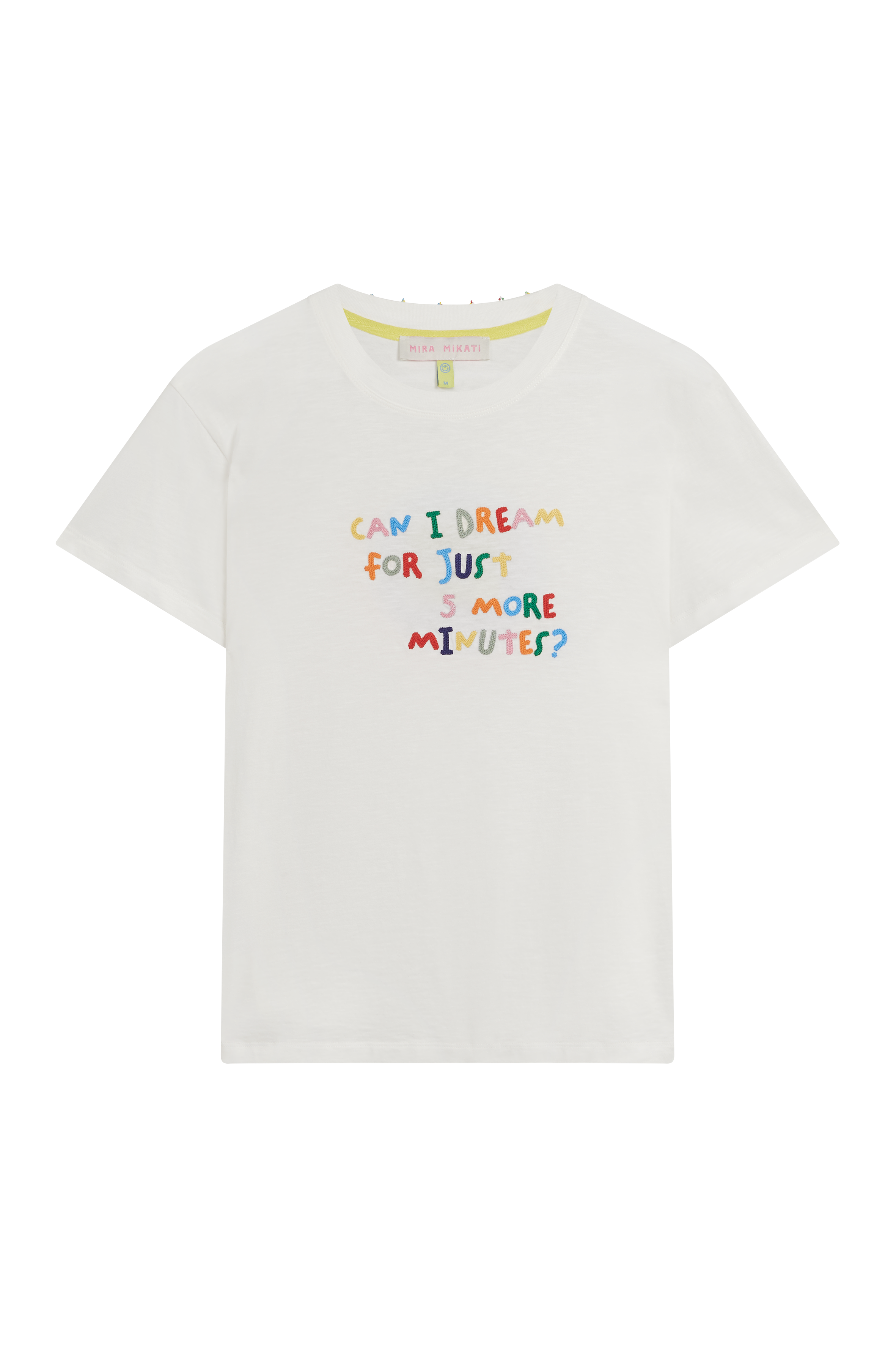 Can I Dream For Five More Minutes Embroidered Tee