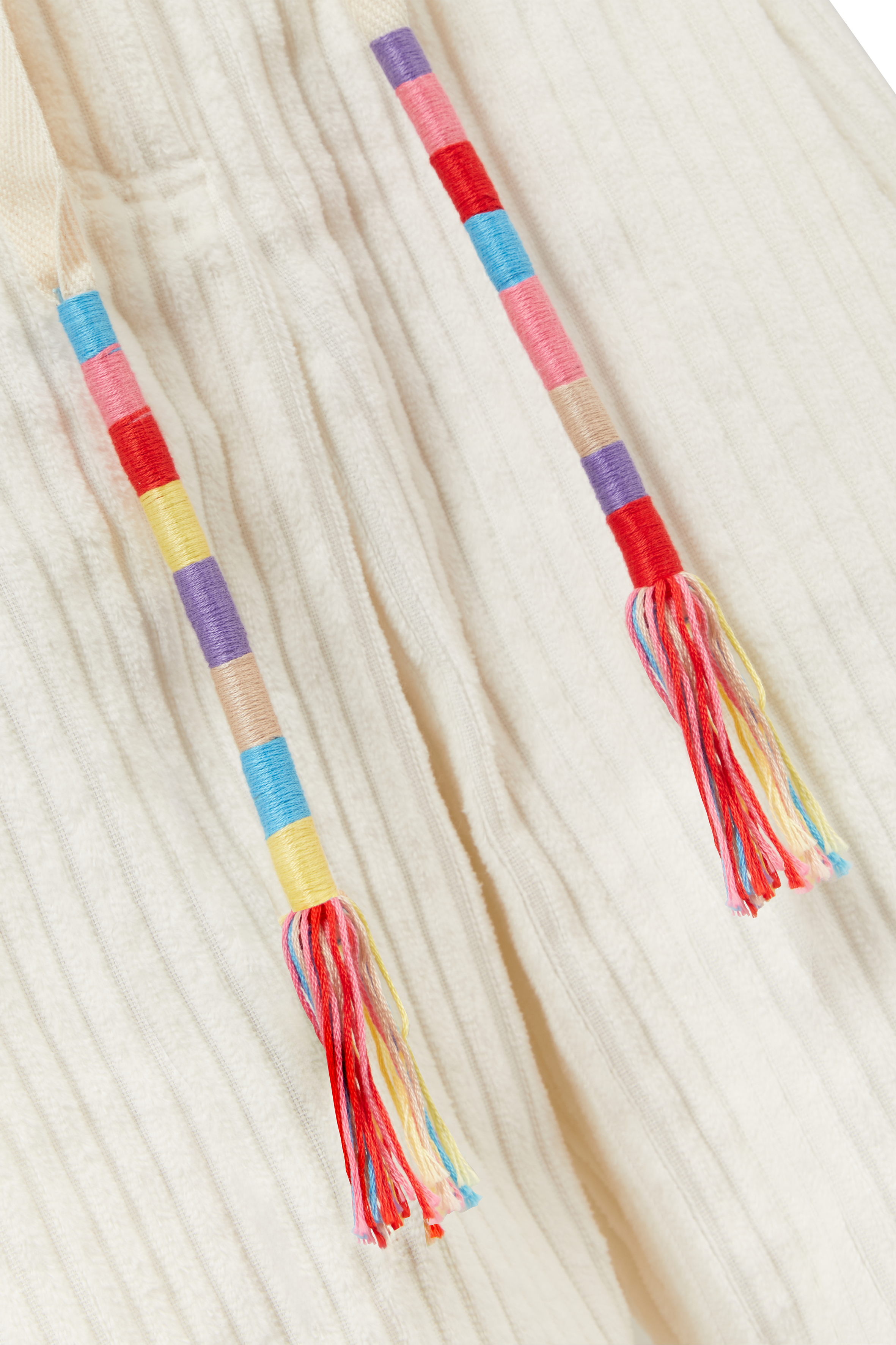 Wide Leg Trousers With Cord Belt