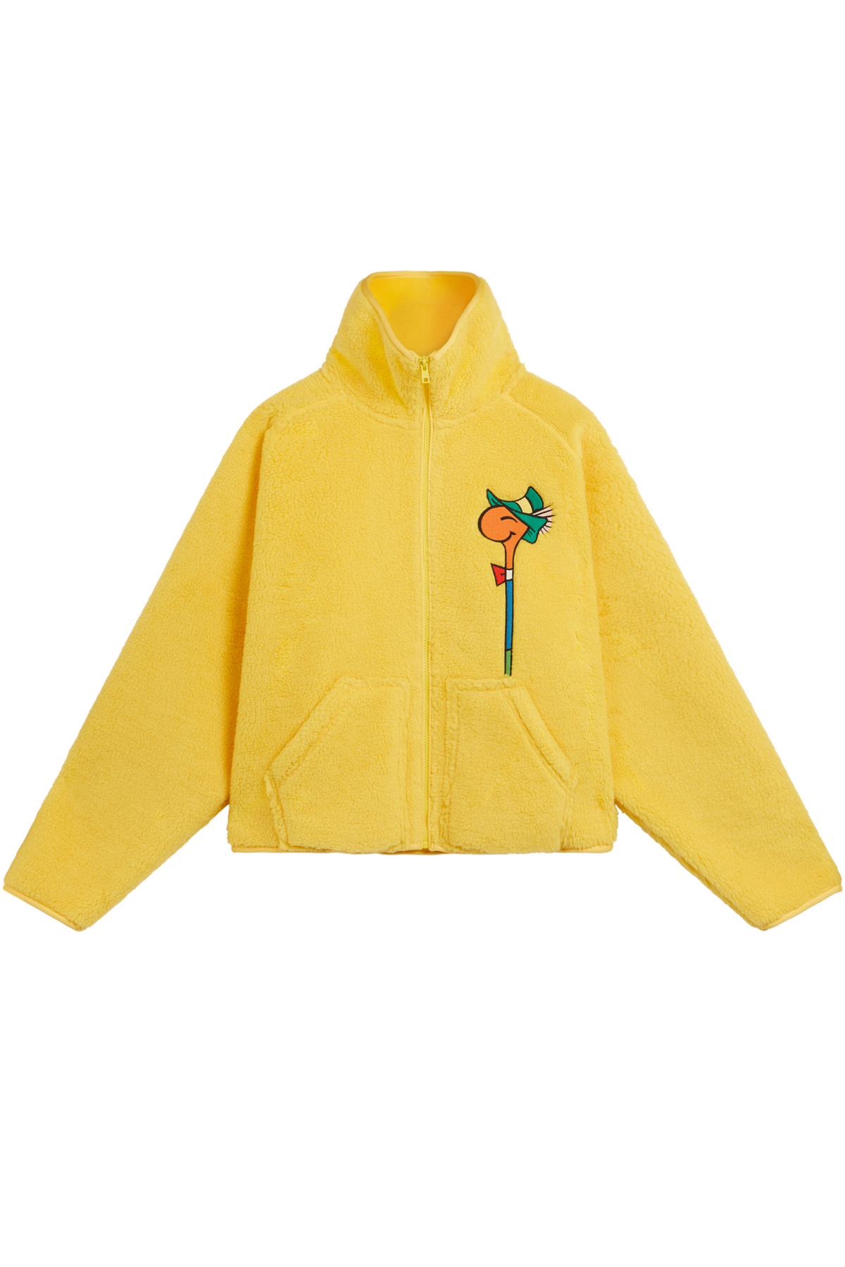 Lowly Embroidered Zip-Front Fleece