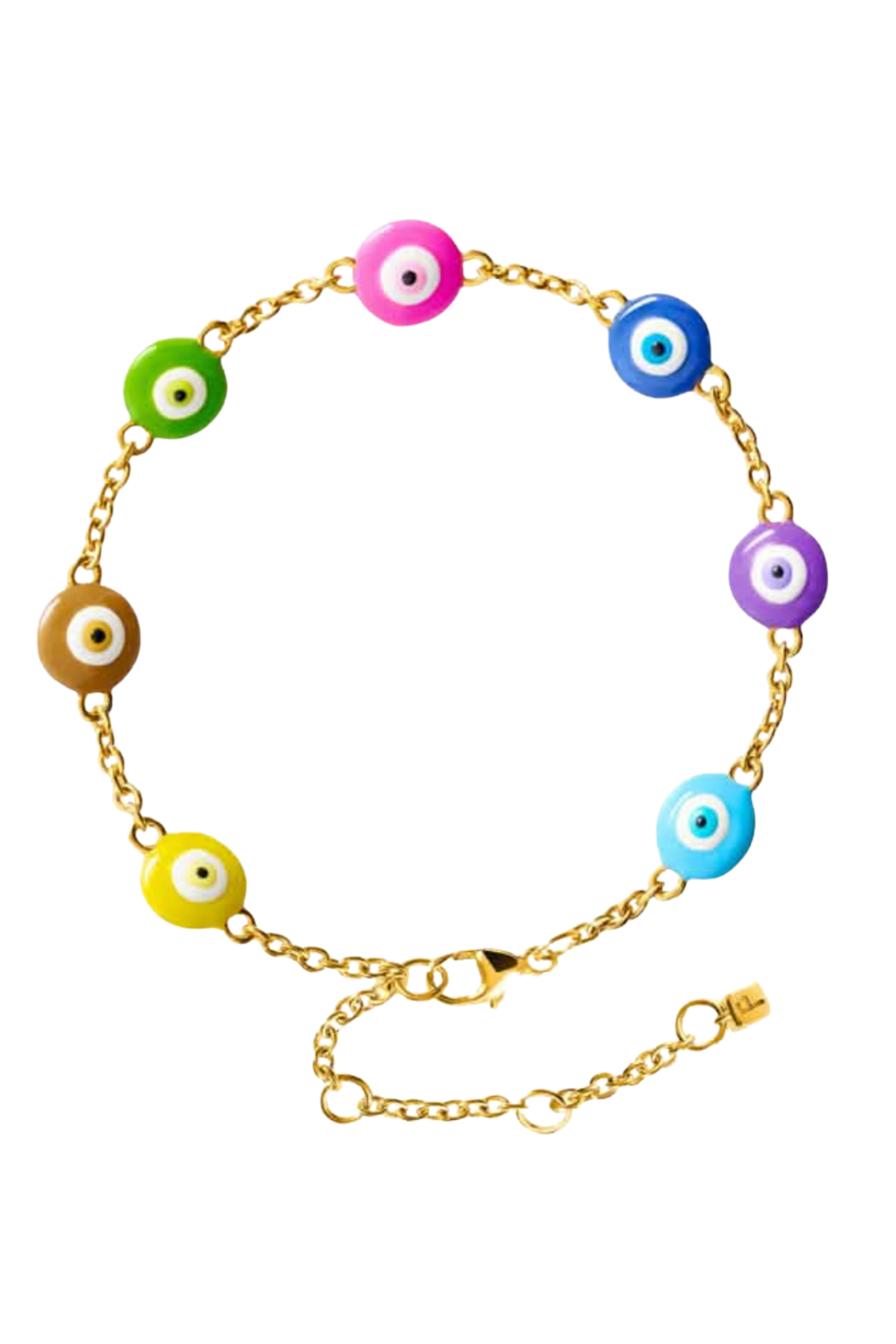 Poubel Gold Protector Mini Charm Bracelet