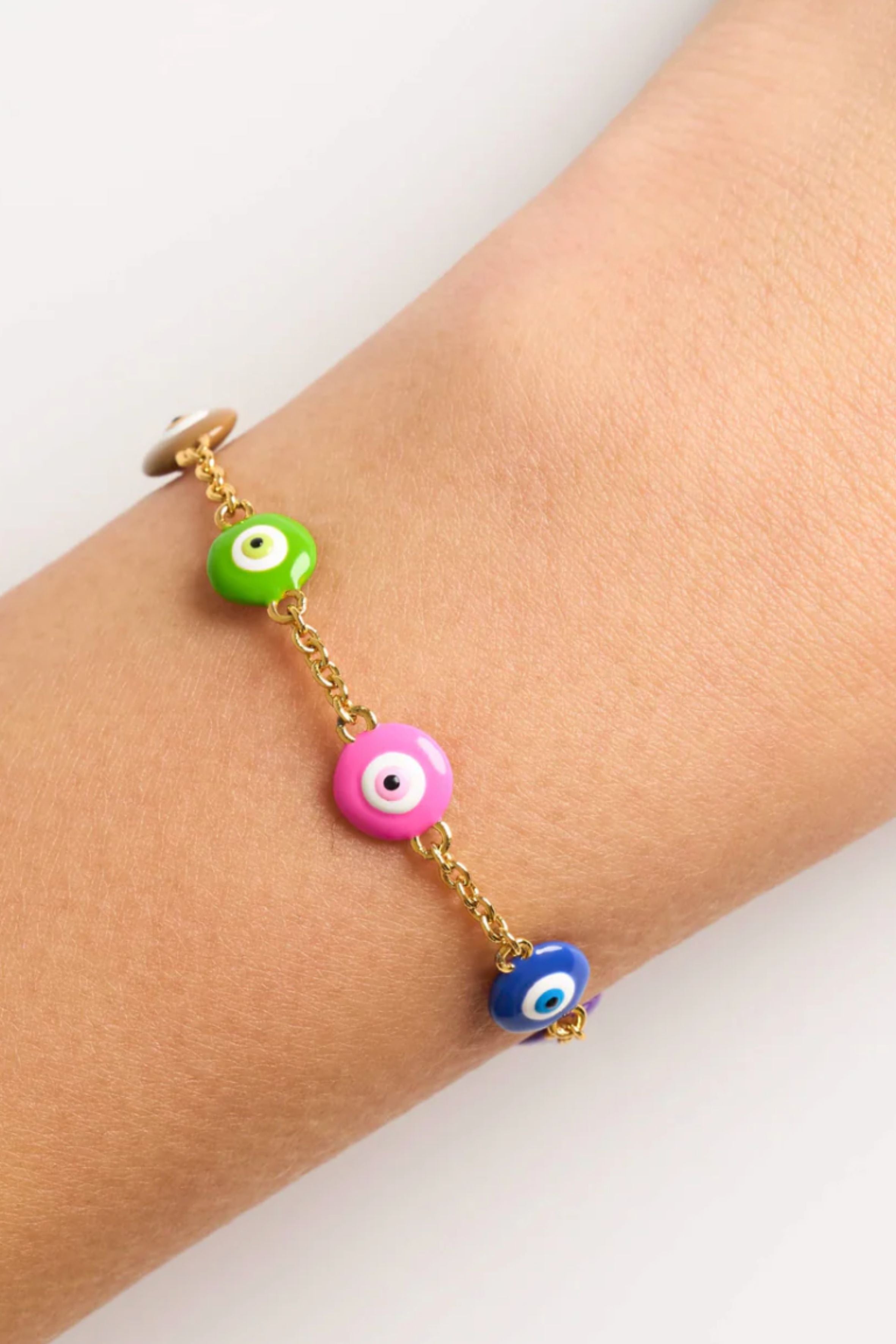 Poubel Gold Protector Mini Charm Bracelet