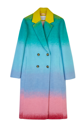 Ombre Double Breasted Coat