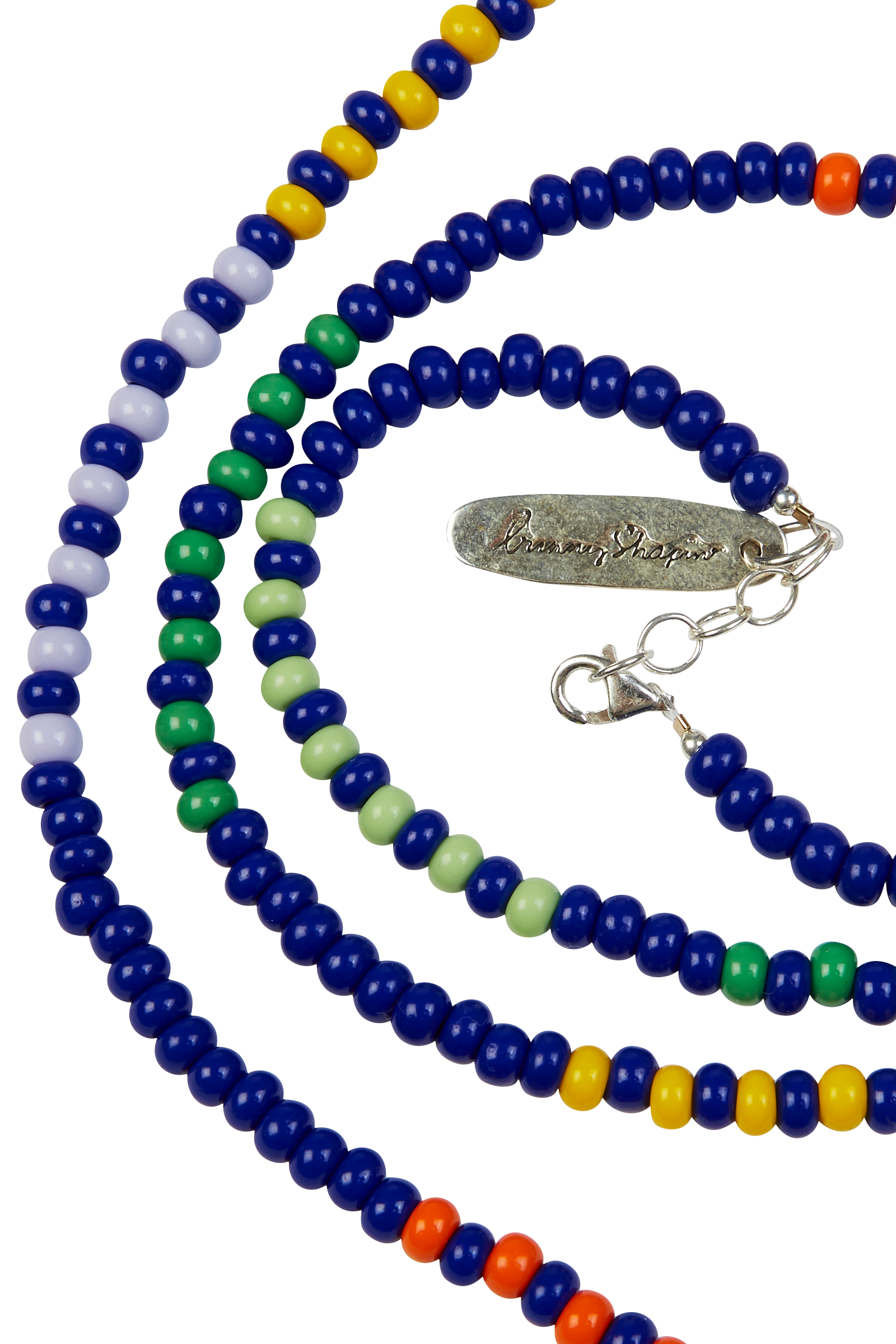 Bunny Shapiro Beaded Blue Necklace