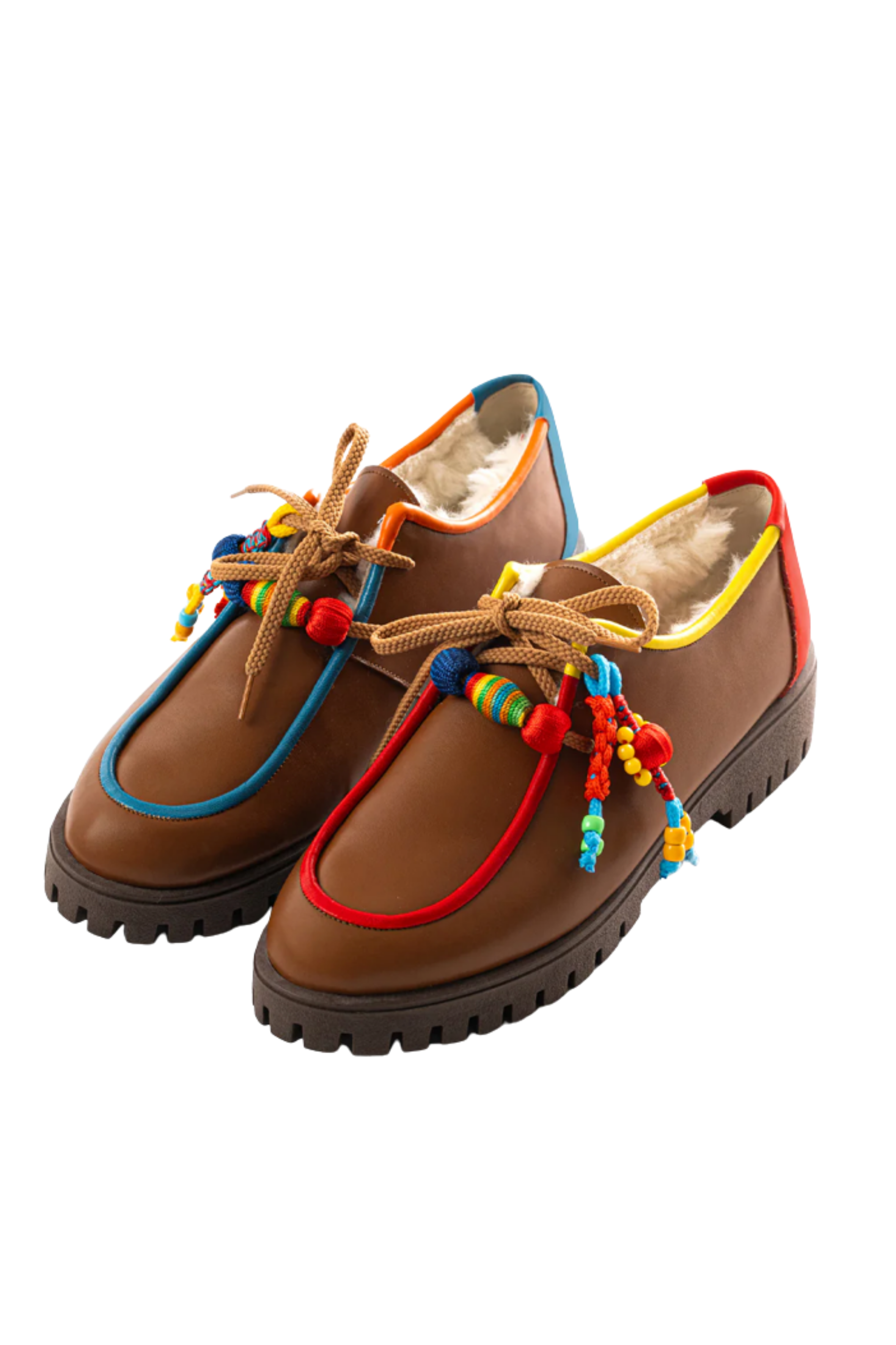 Elina Linardaki Piñata Brown Loafers