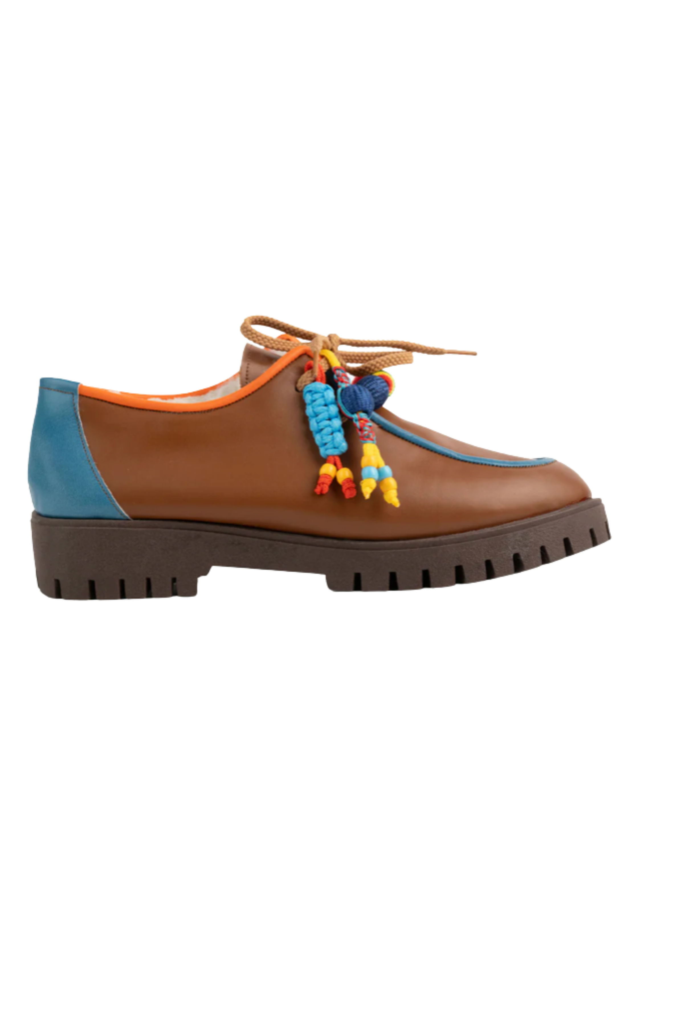 Elina Linardaki Piñata Brown Loafers