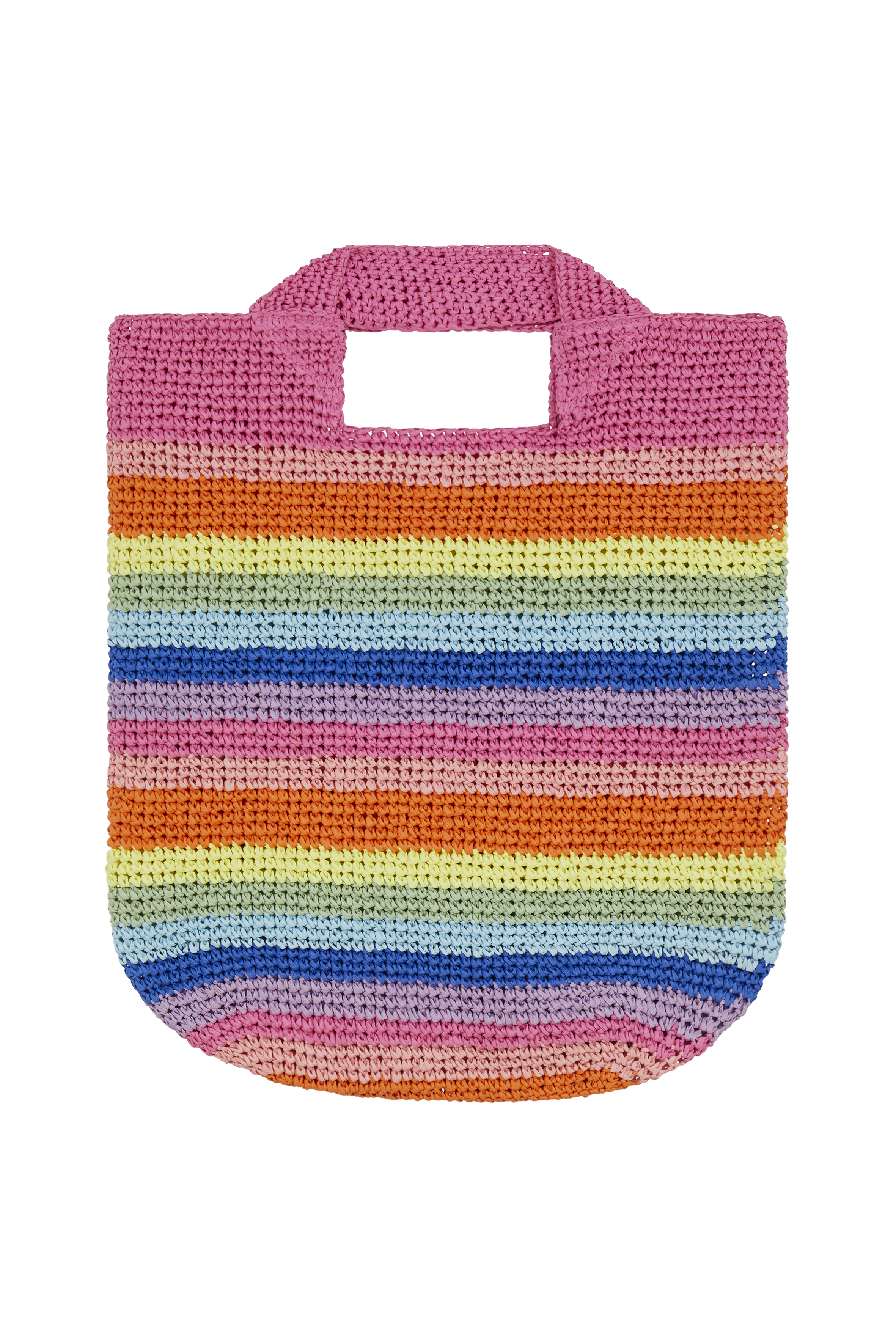 Rainbow Rafia Bag 