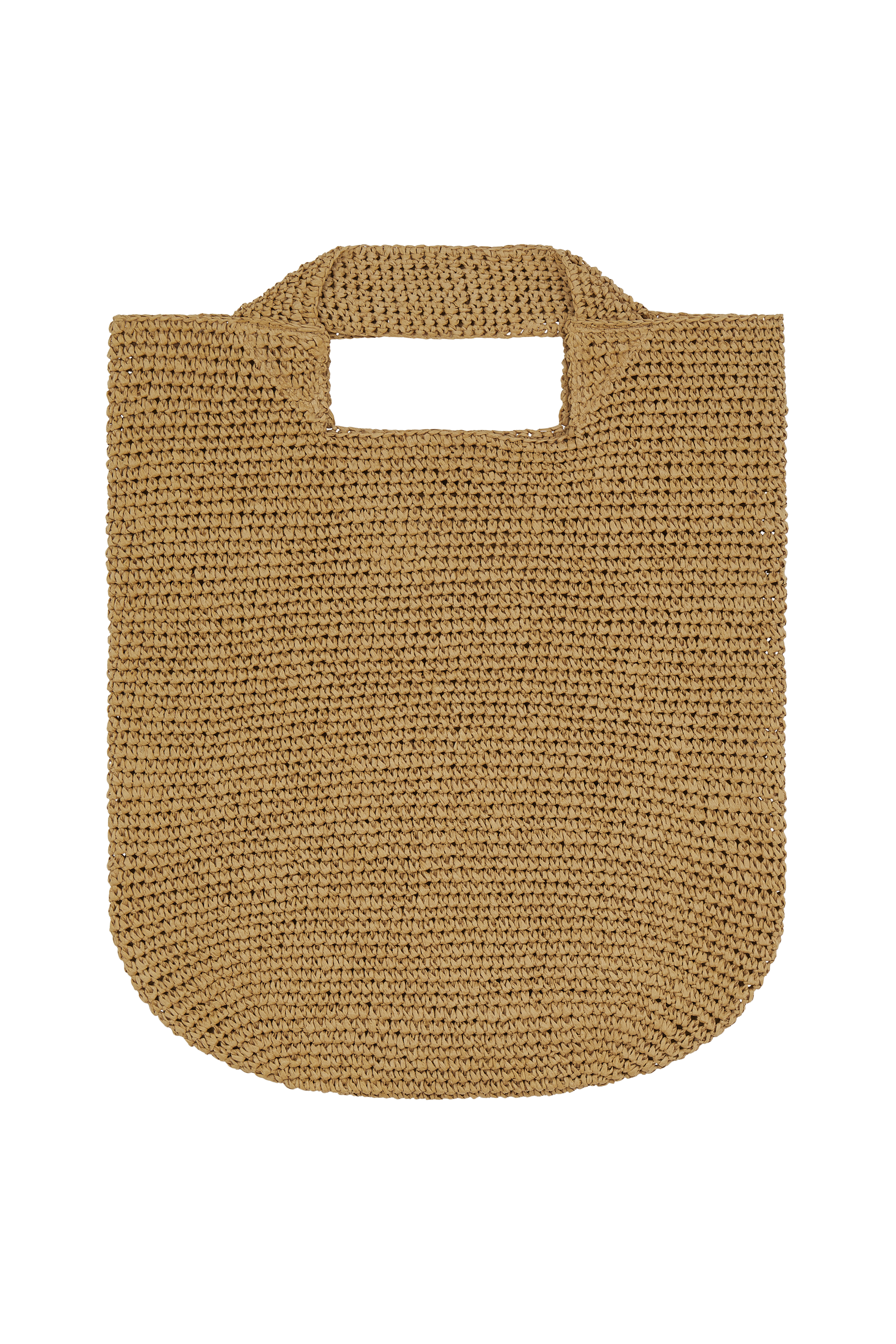 Raffia Bag With Vegetable Patches 