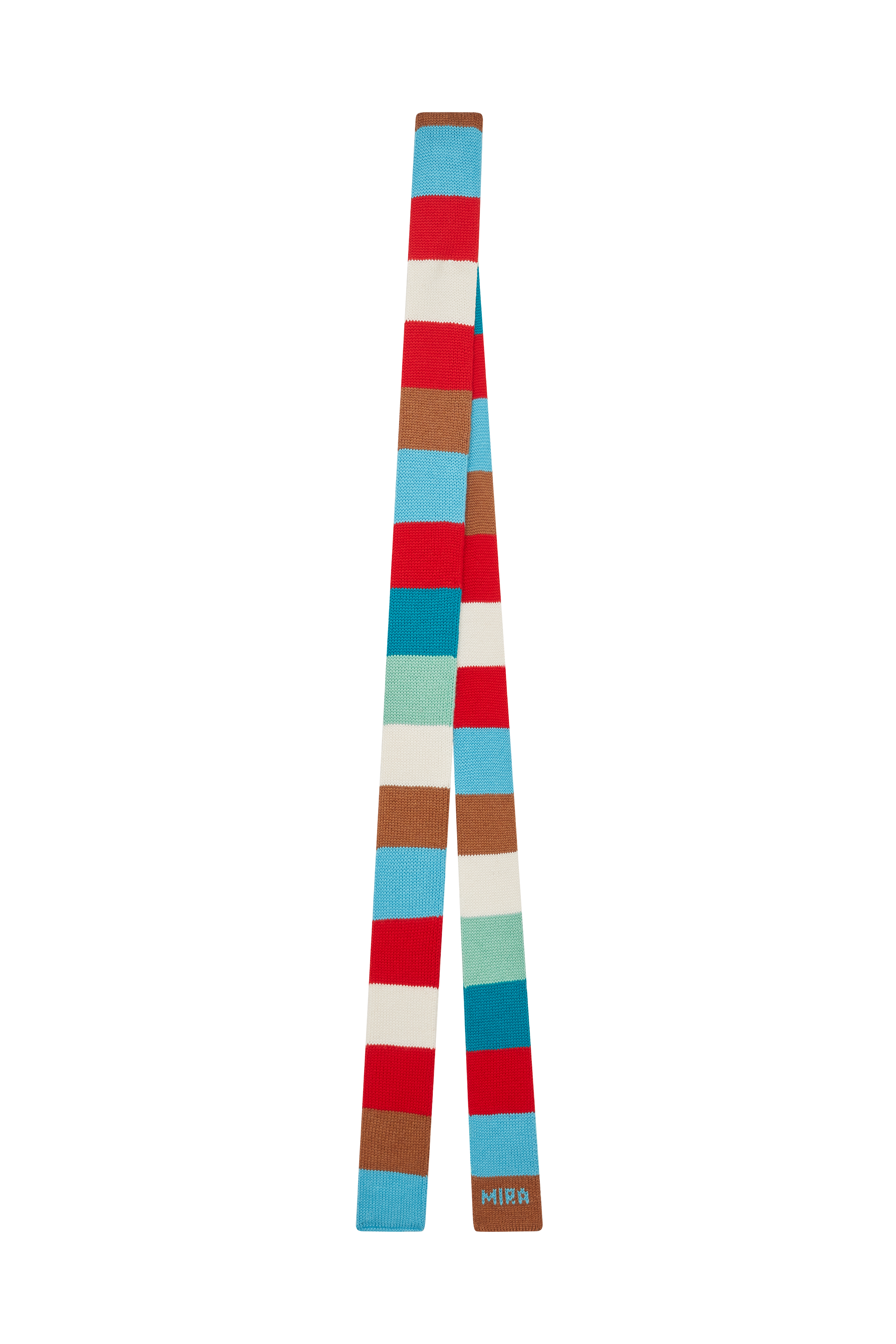 Stripe Knitted Tie Scarf 