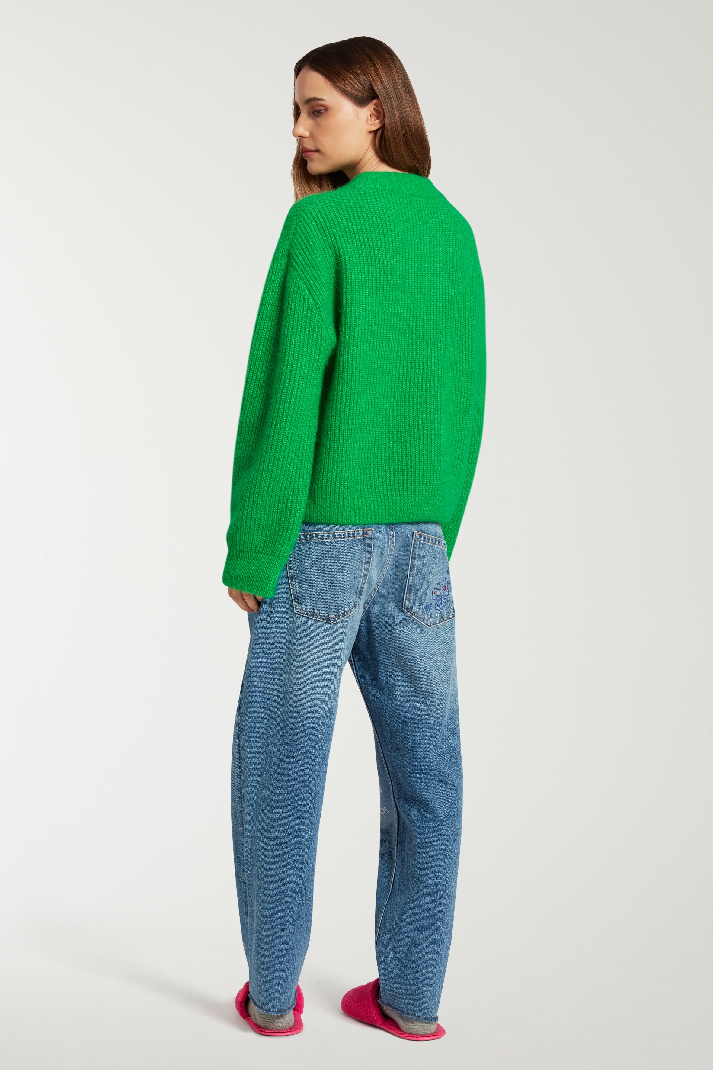 Embroidered Scribble Jean 