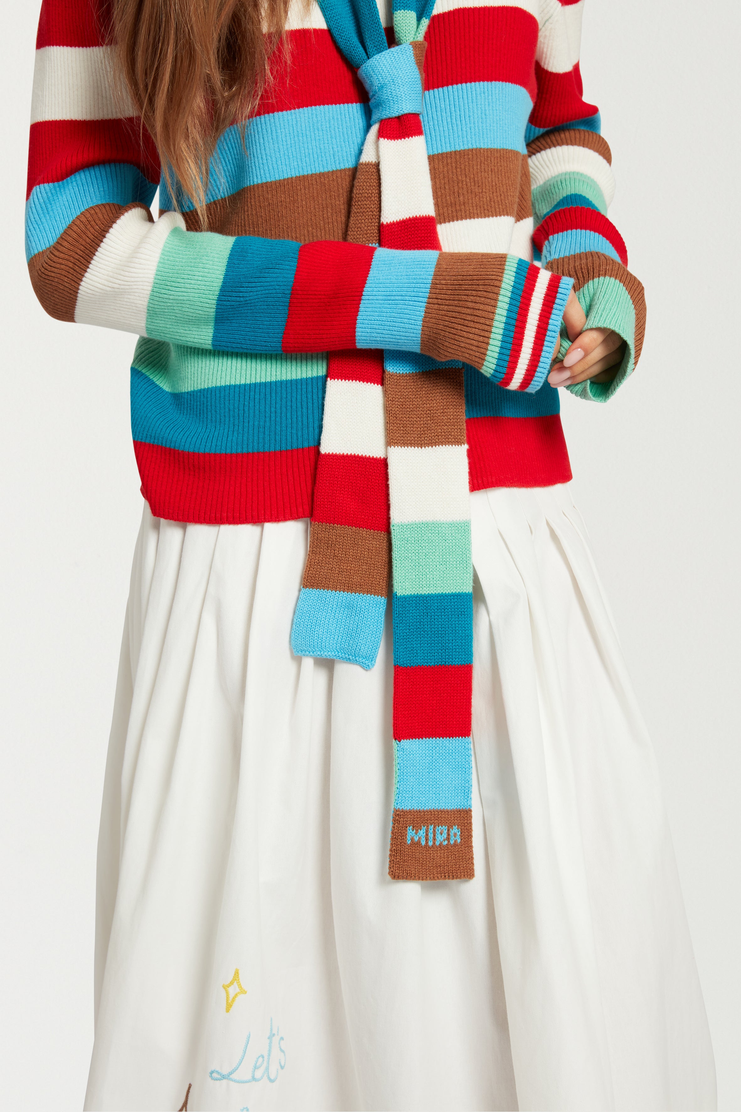 Striped Turtle Neck 