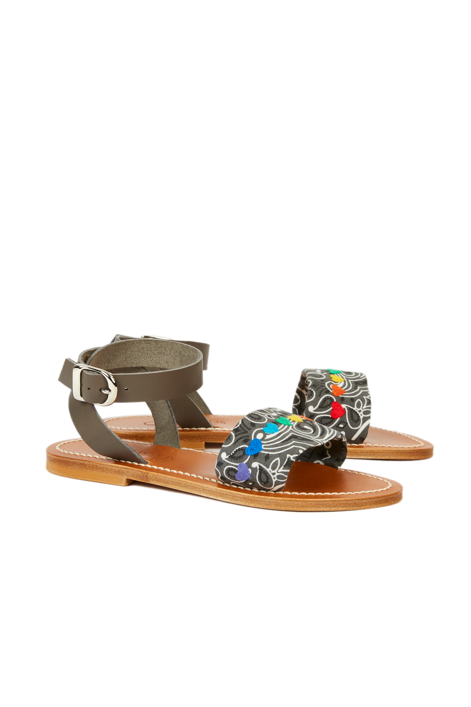 Bandana Grey Hearts K.Jacques Sandals