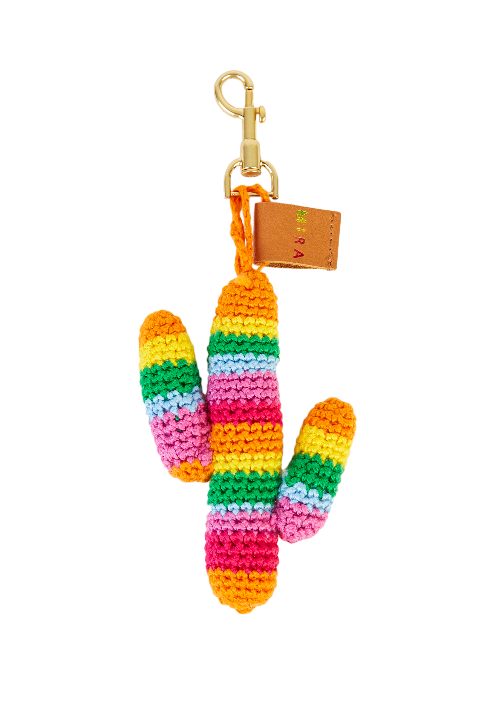 Cactus Hand Crochet Bag Charm 