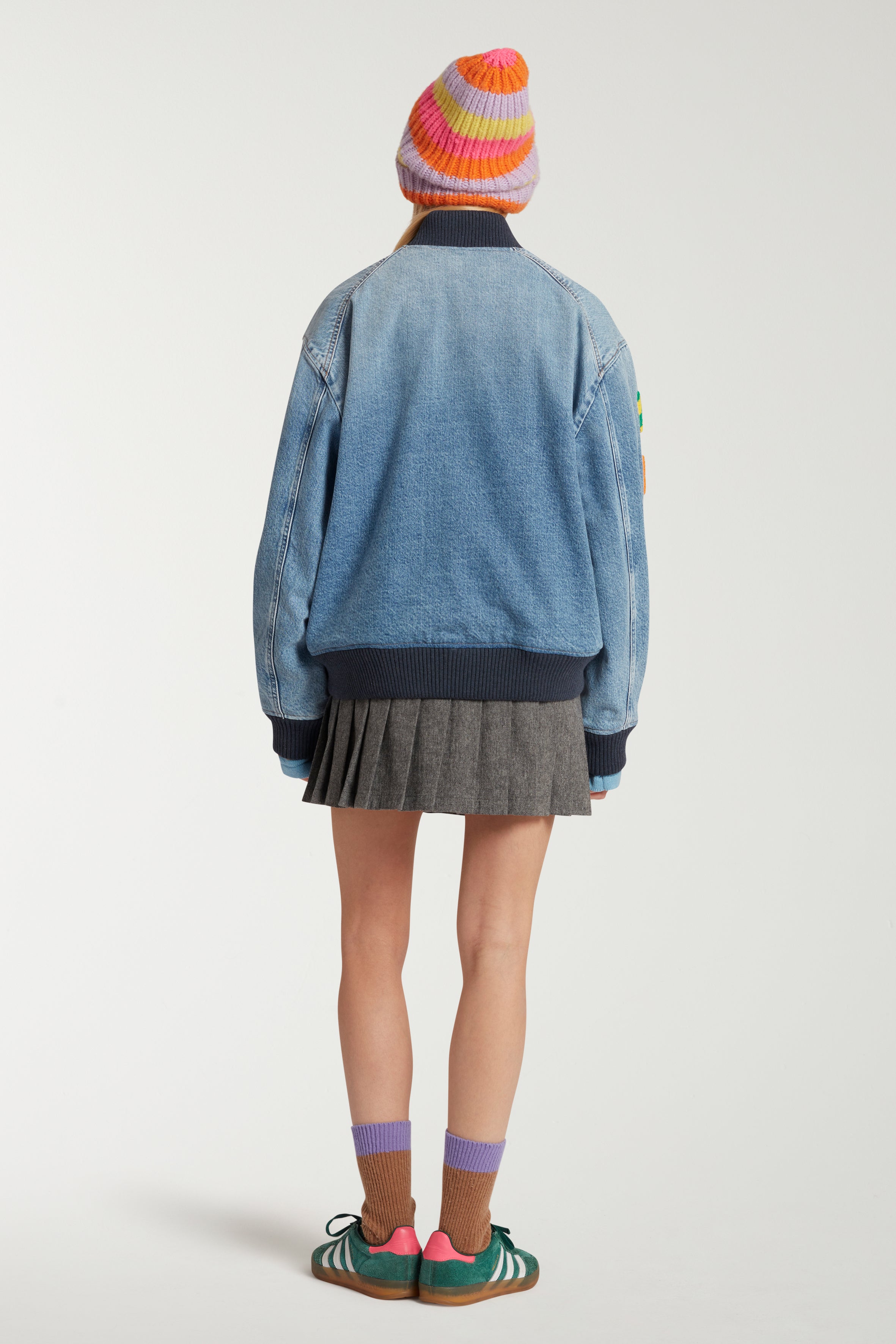 Denim Hello Tokyo Bomber Jacket 