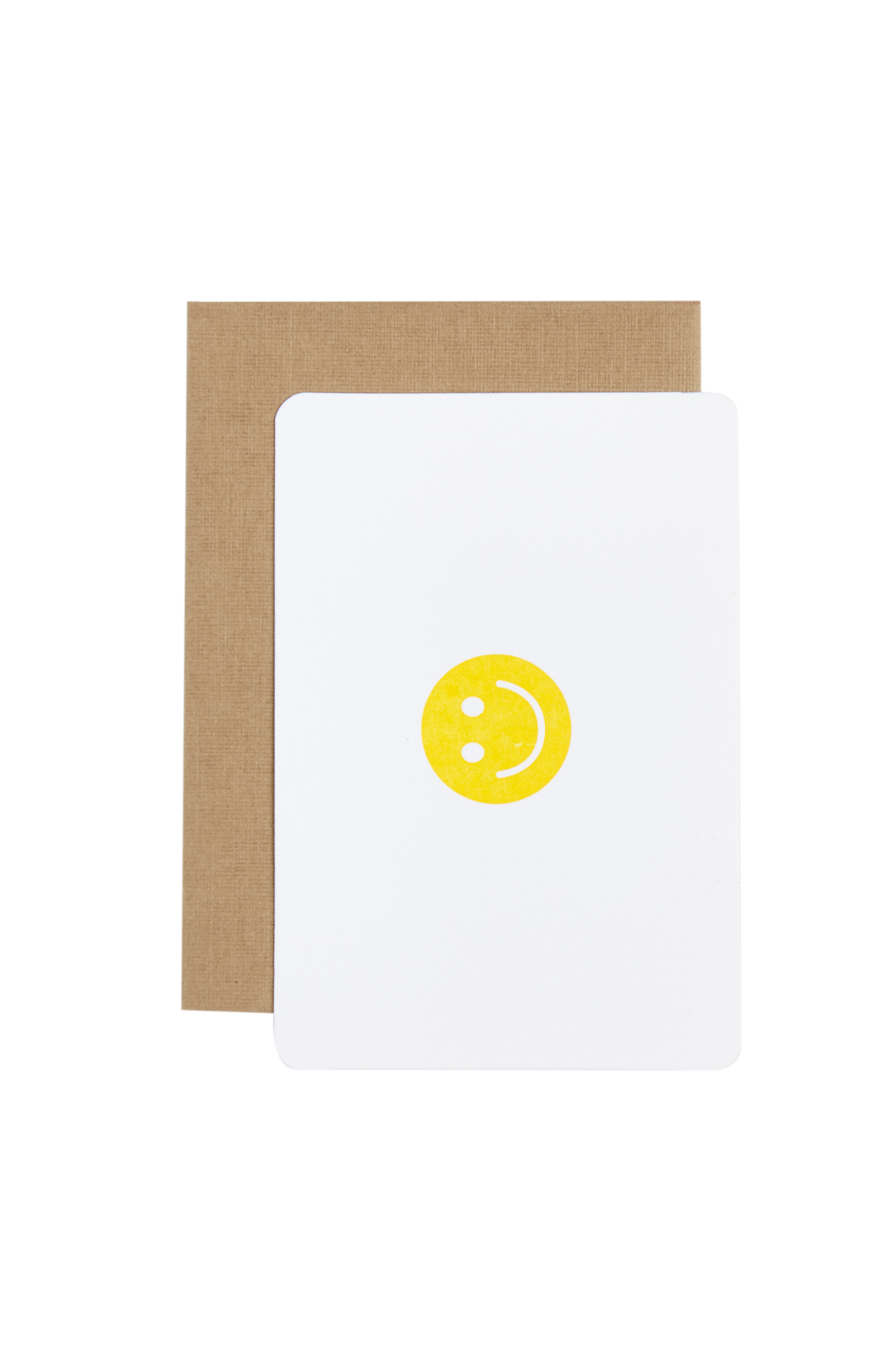 Le Typographe Yellow Mini Smiley Card 