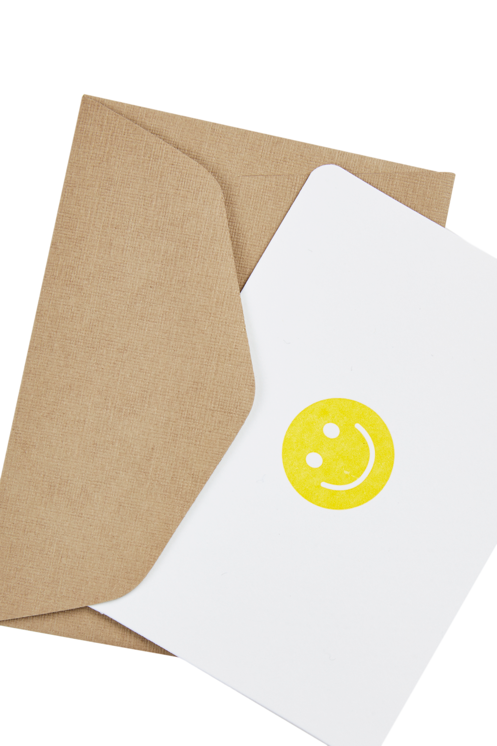 Le Typographe Yellow Mini Smiley Card 