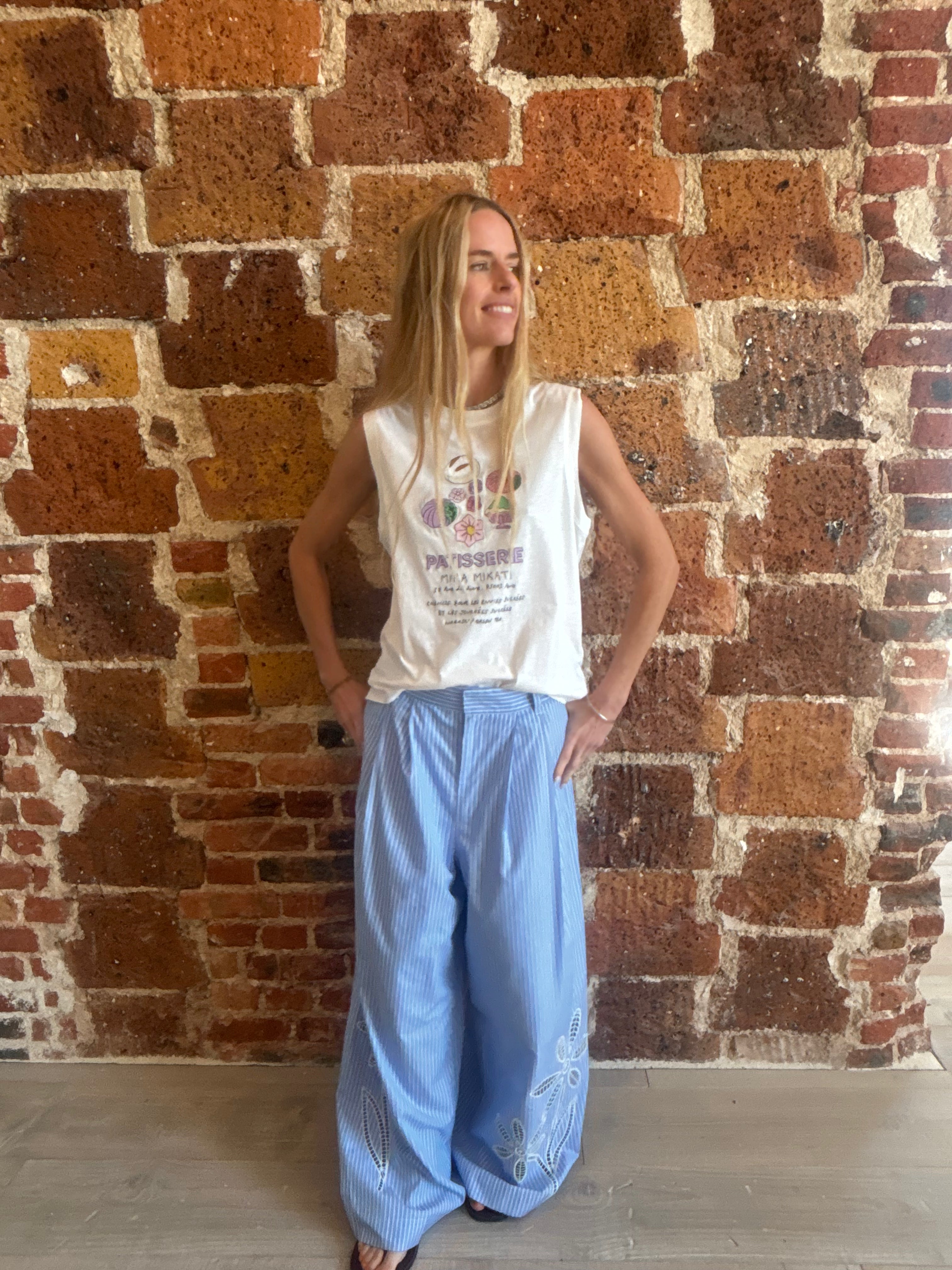 Flower Broderie Trouser