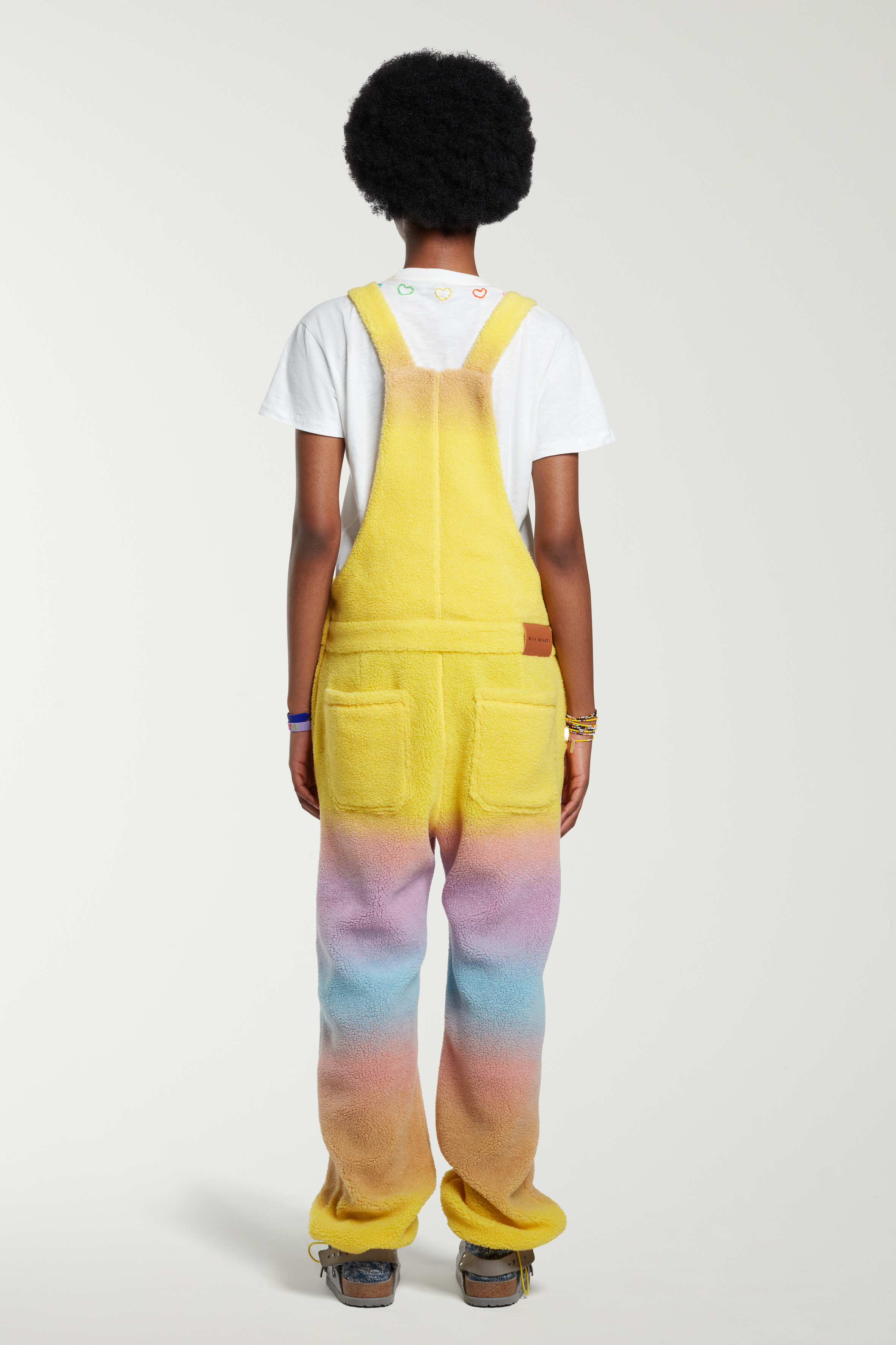 Degrade Fleece Dungarees 