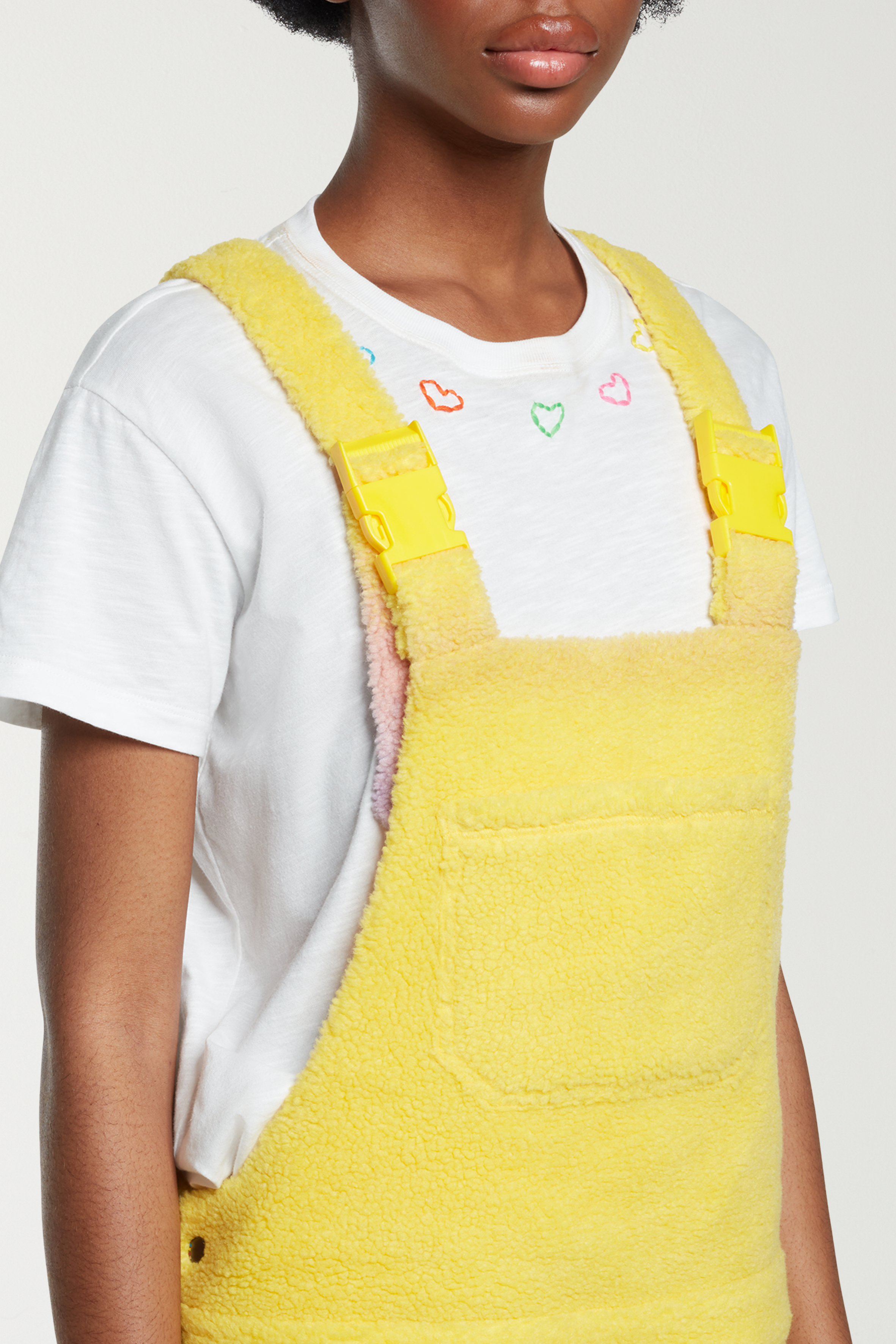 Degrade Fleece Dungarees 