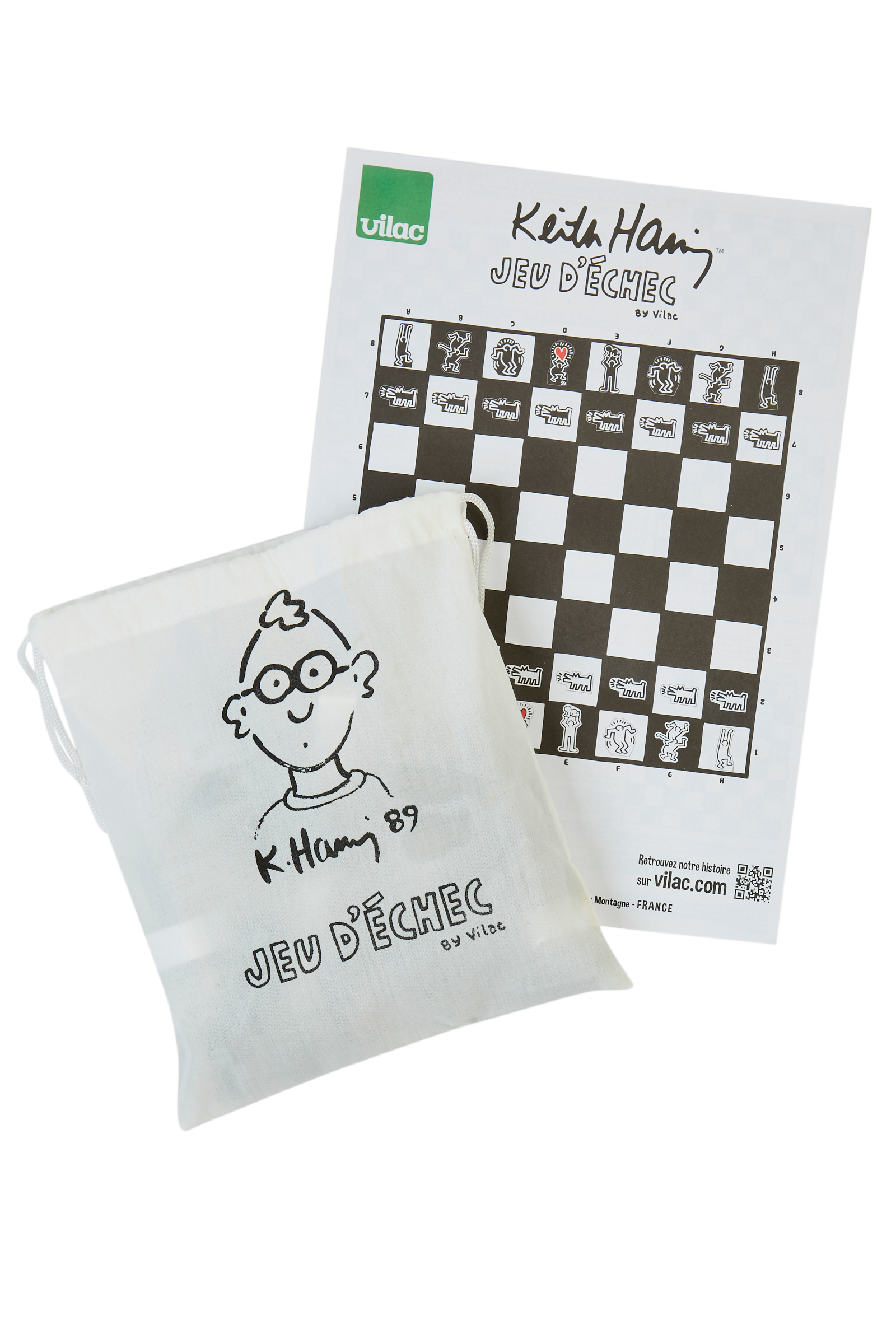 Keith Haring - Black and White Chess Set 