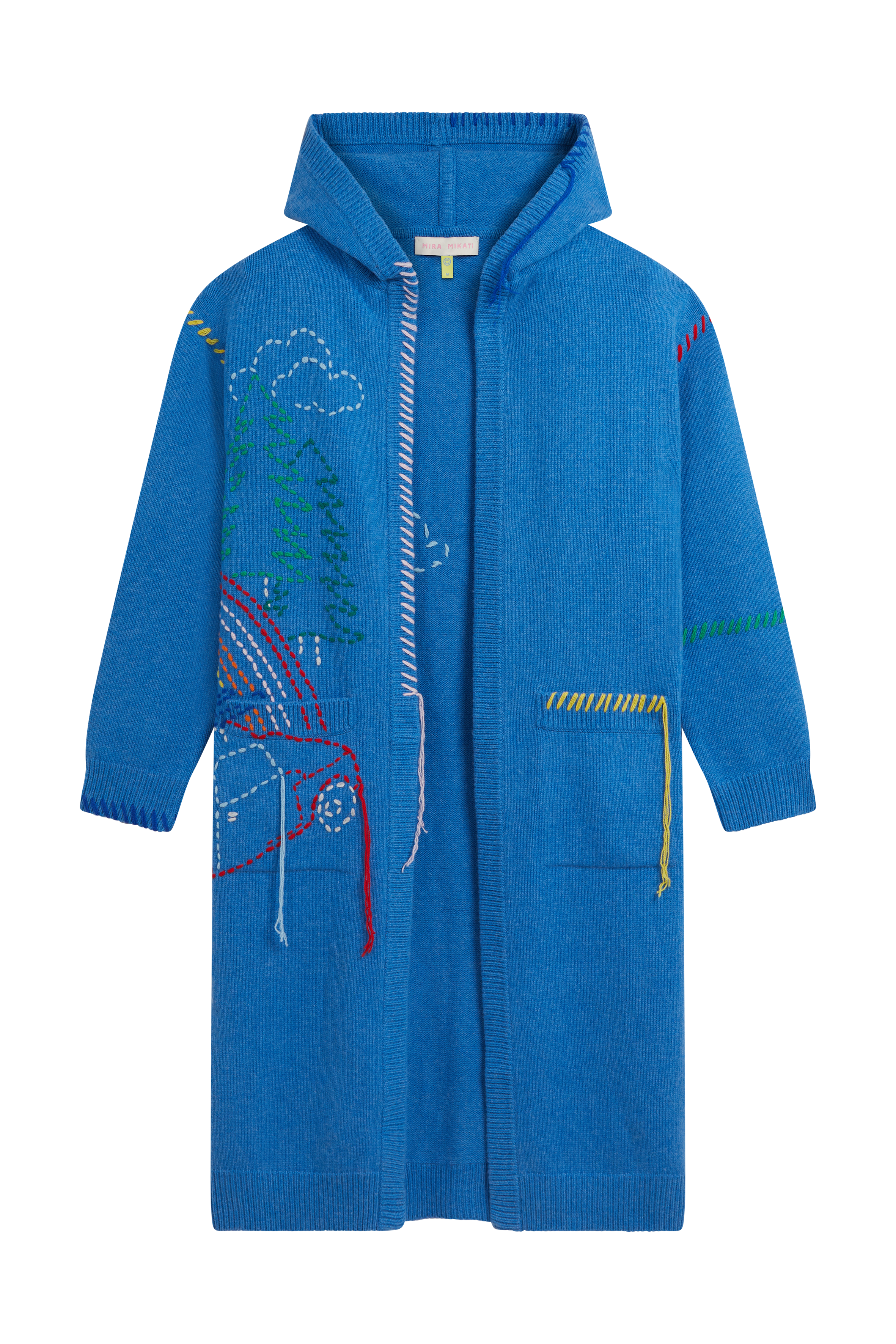 Embroidered Long Cardigan