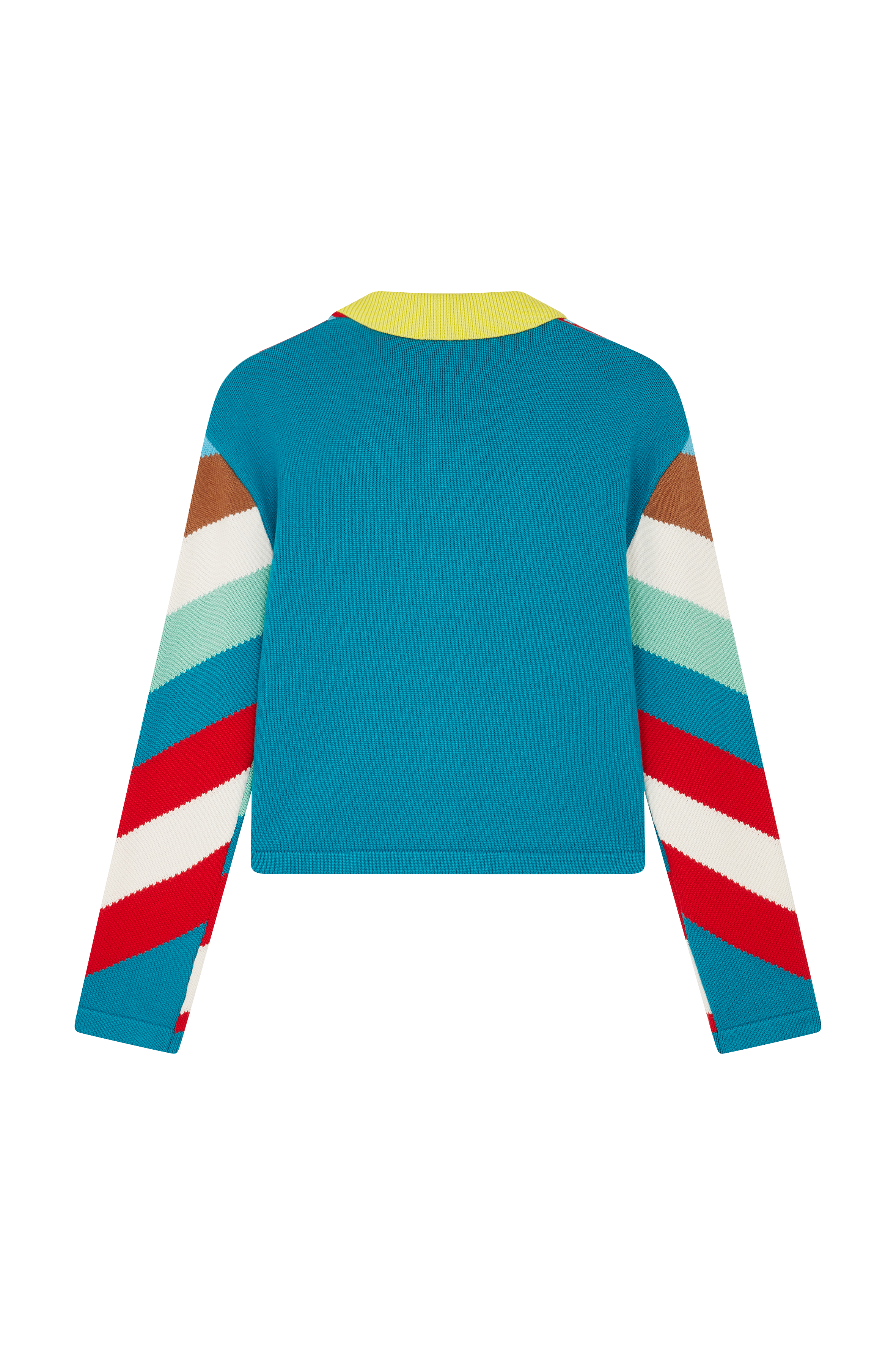 Embroidered Headphones Chevron Cardigan 