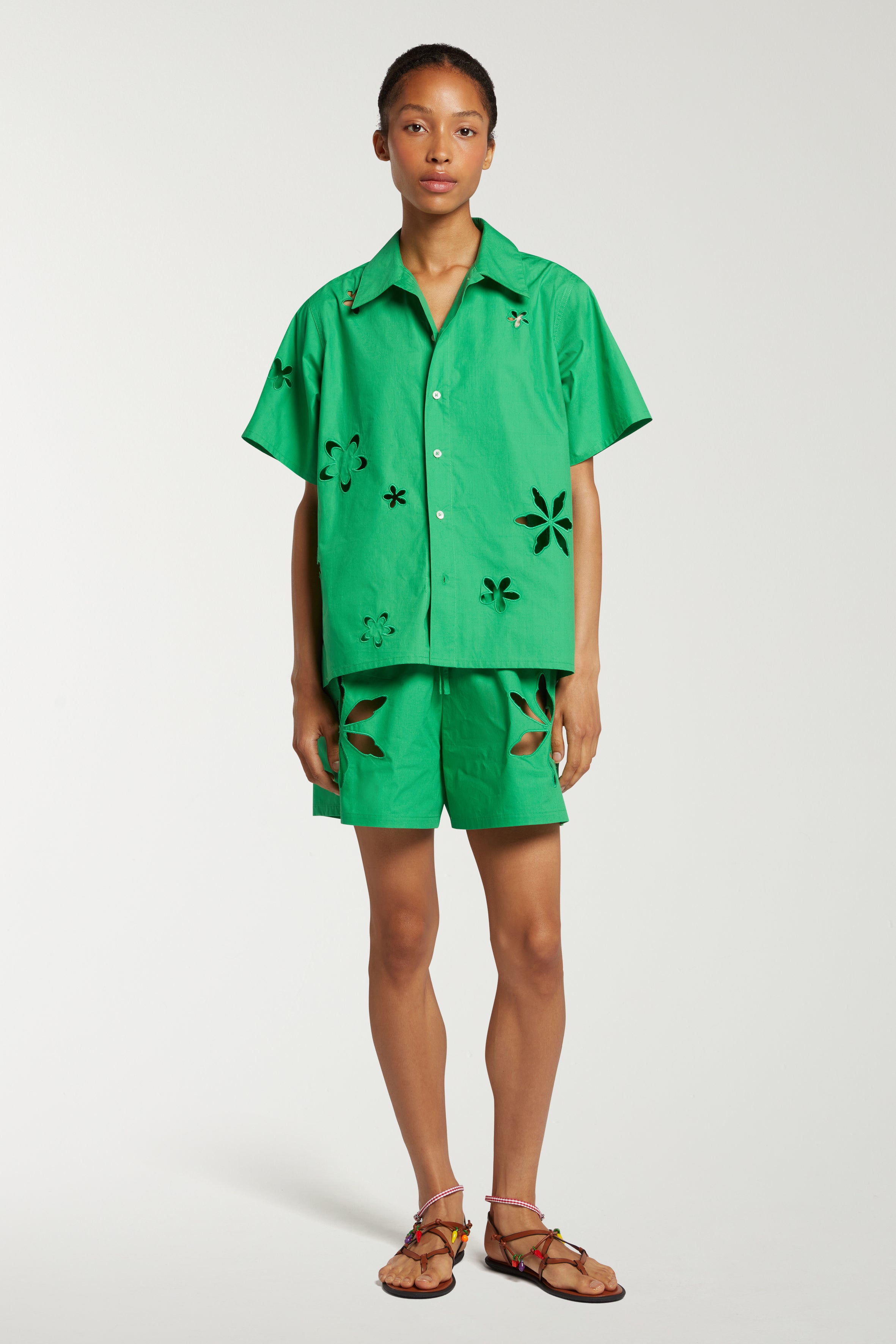 Short With Cut Out Flowers