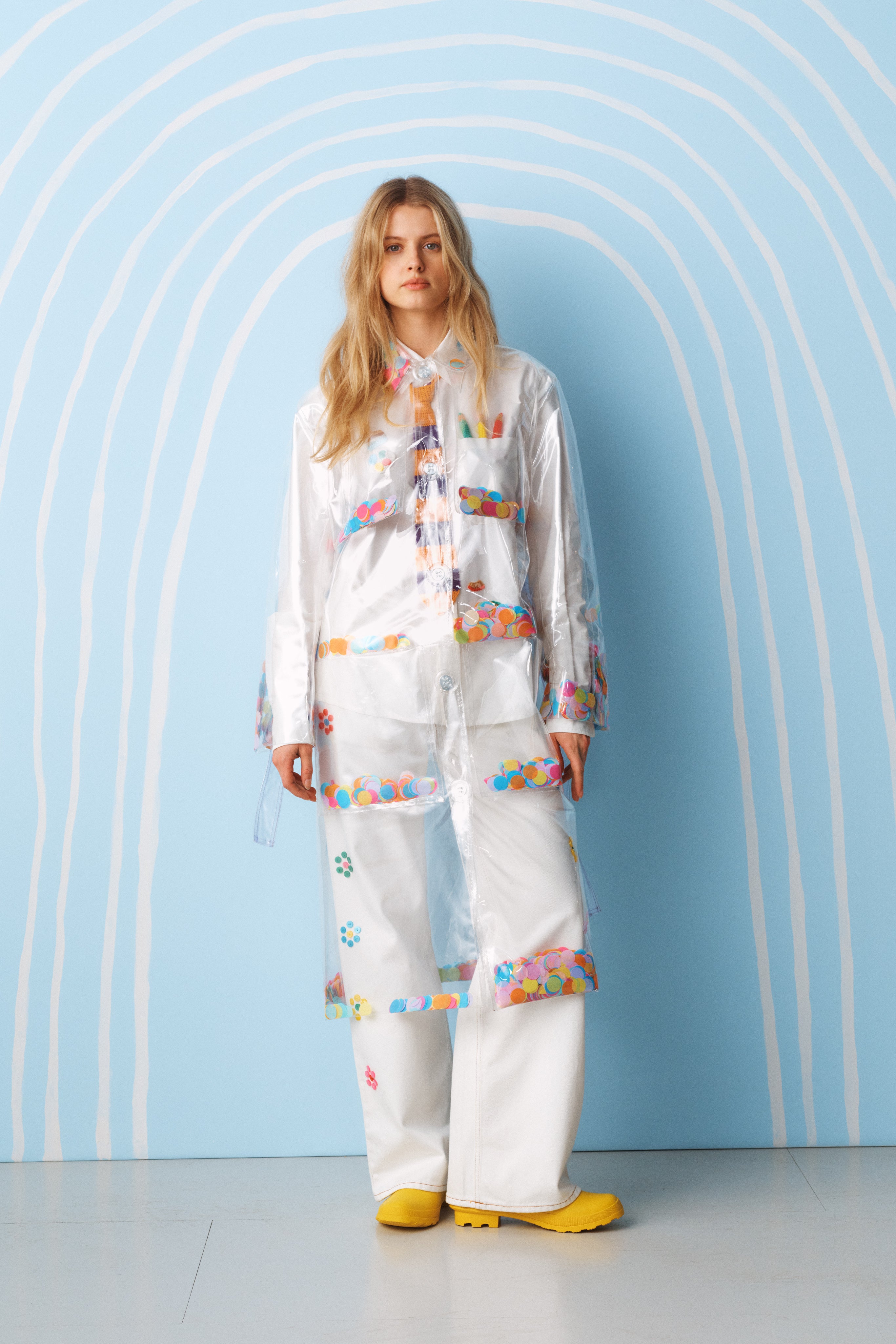 Confetti Trench Coat 