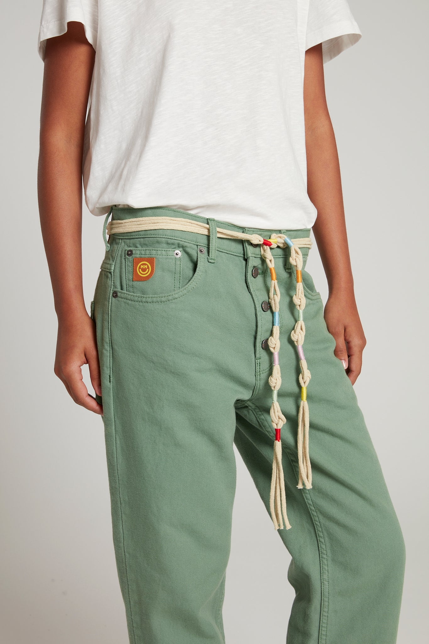 Canvas Straight Leg Jeans 