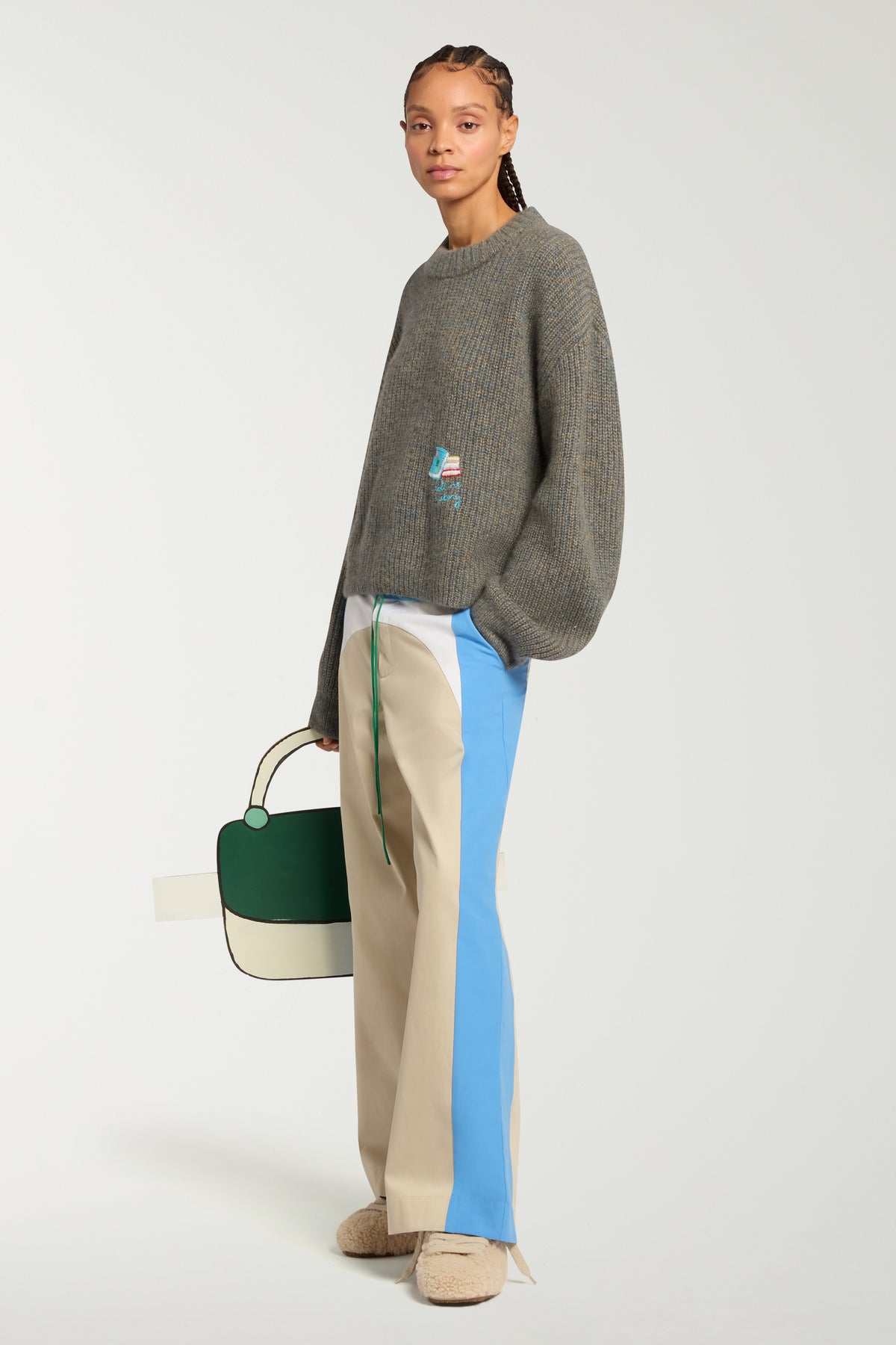 Tell Me A Story Embroidered Cashmere Jumper