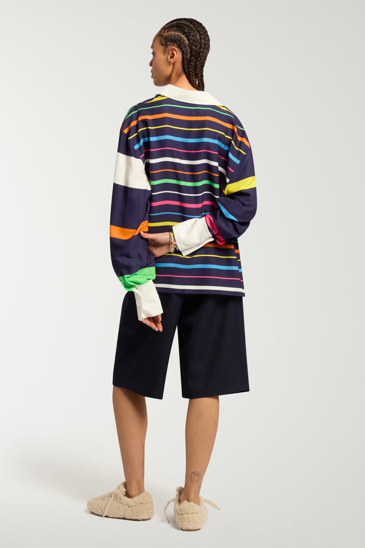 Multi Stripe Polo Top