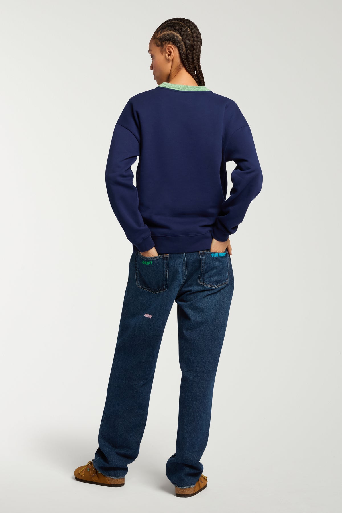 Riddle Embroidered Jean