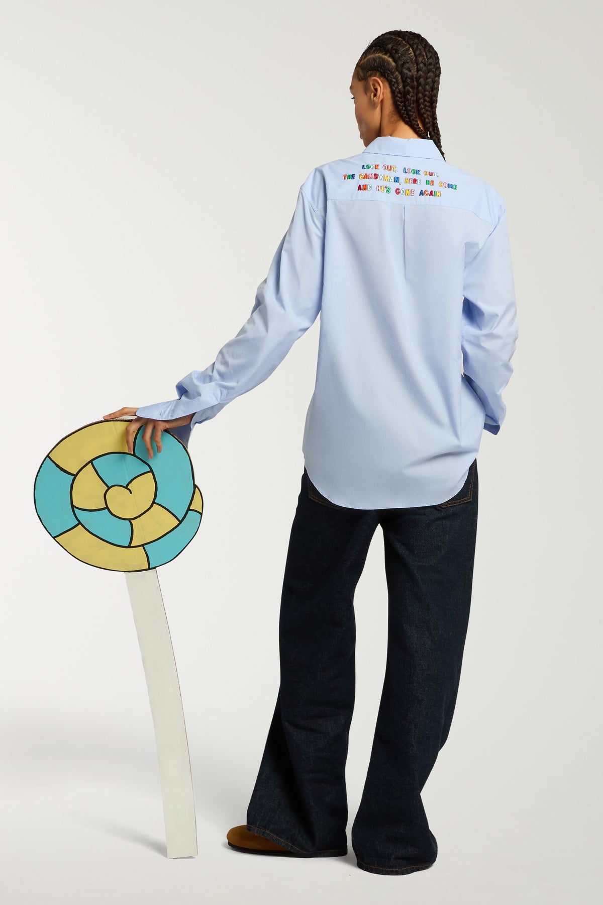Grateful Dead x Mira Mikati 'Candyman' Embroidered Shirt