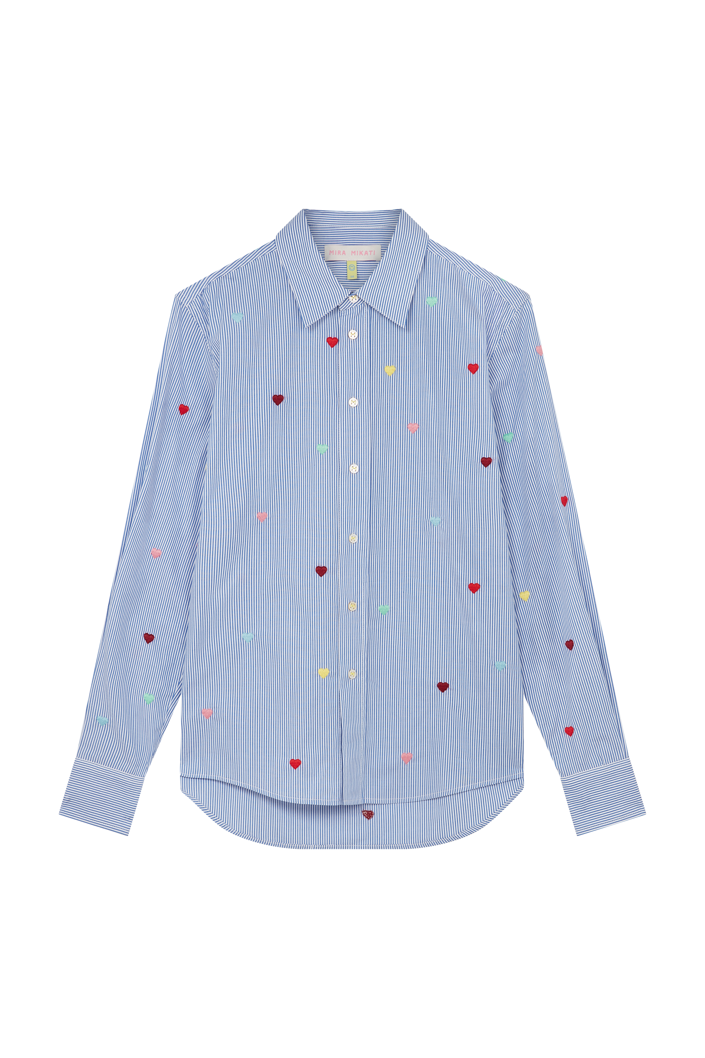 Heart Embroidered Classic Shirt