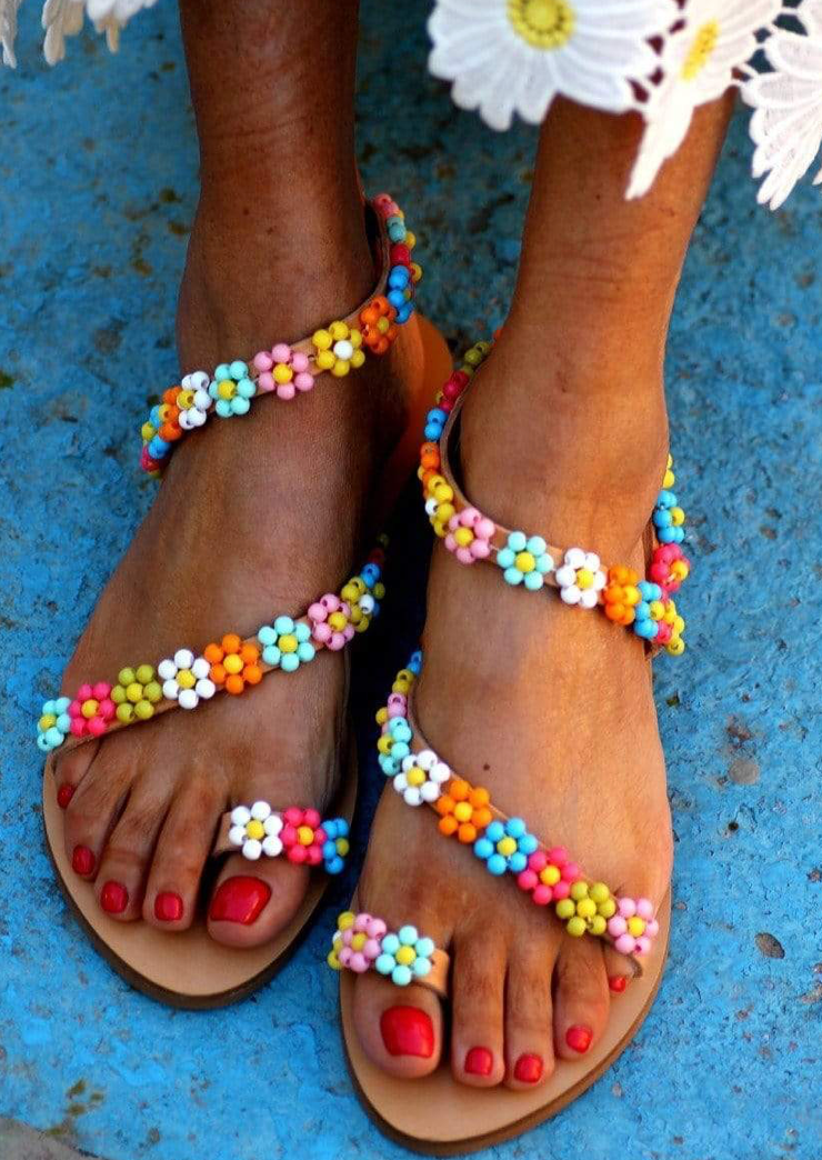 Elina Linardaki Multi Buttercup Sandals 
