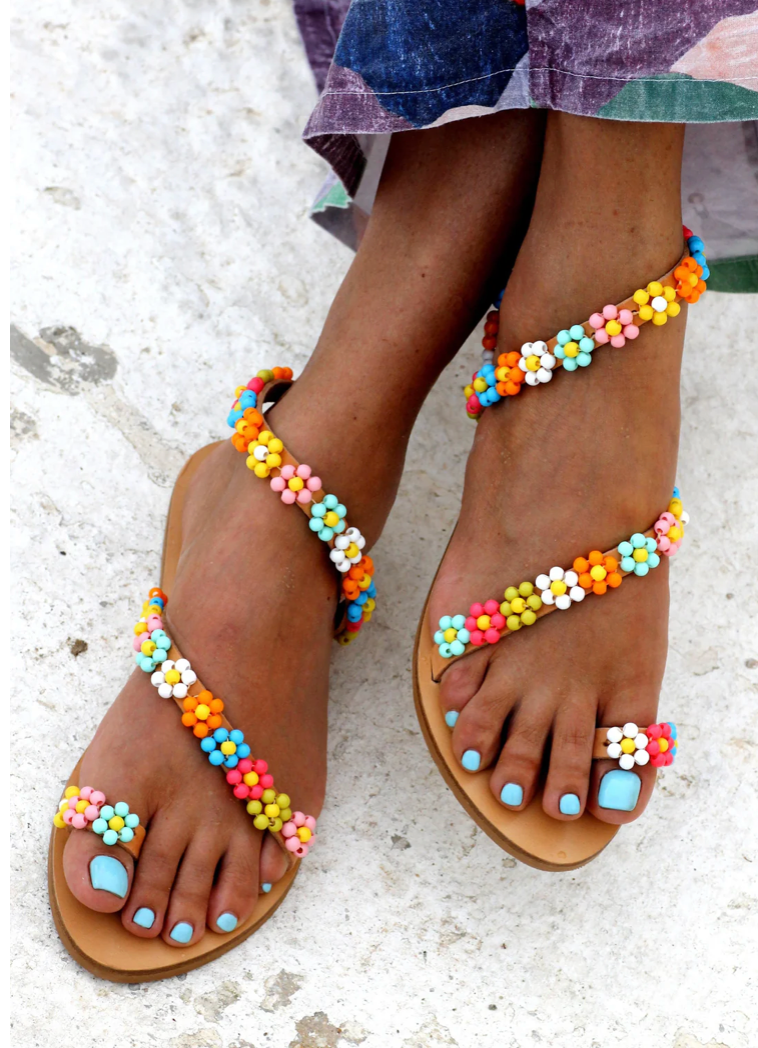 Elina Linardaki Multi Buttercup Sandals 