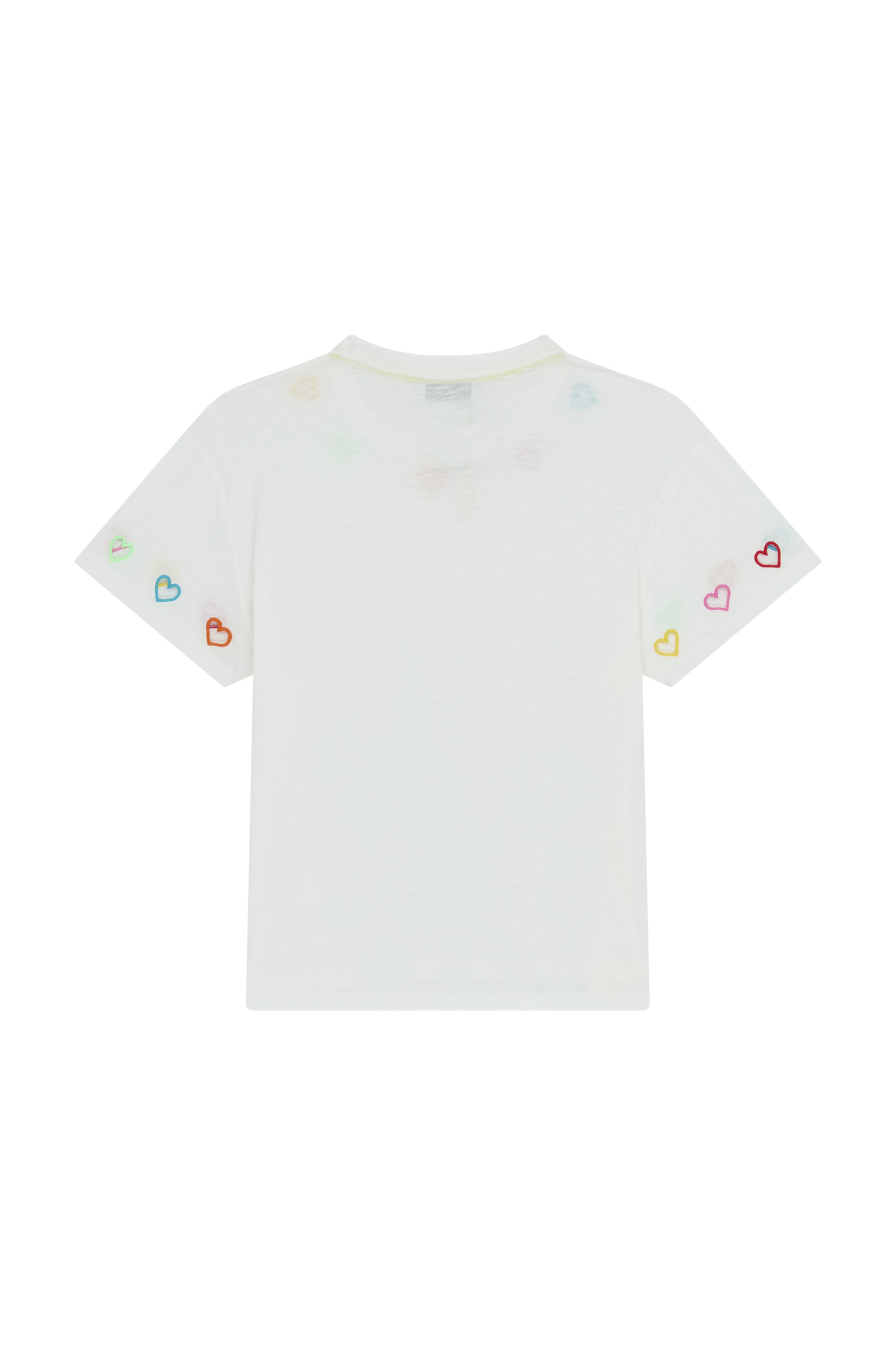 Cut-Out Heart Trim T-Shirt