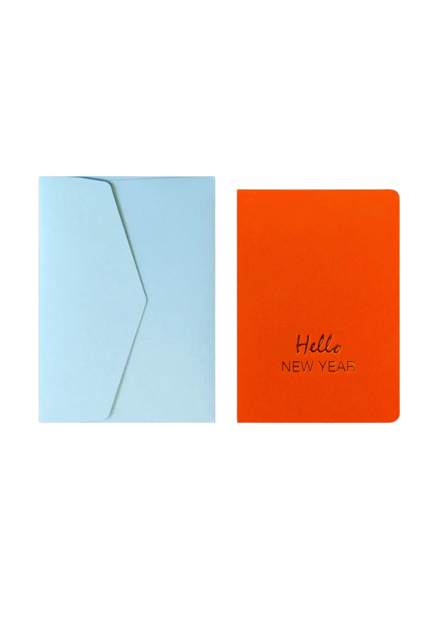 Le Typographe Hello New Year Blue Card