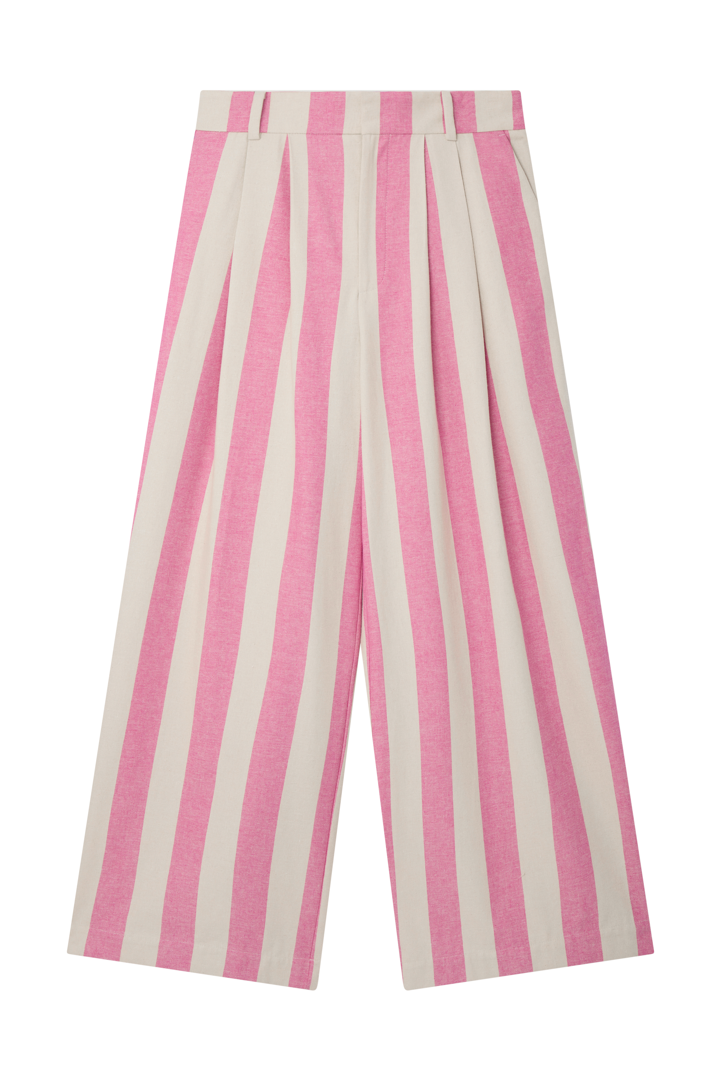 Stripe Straight Leg Trousers 