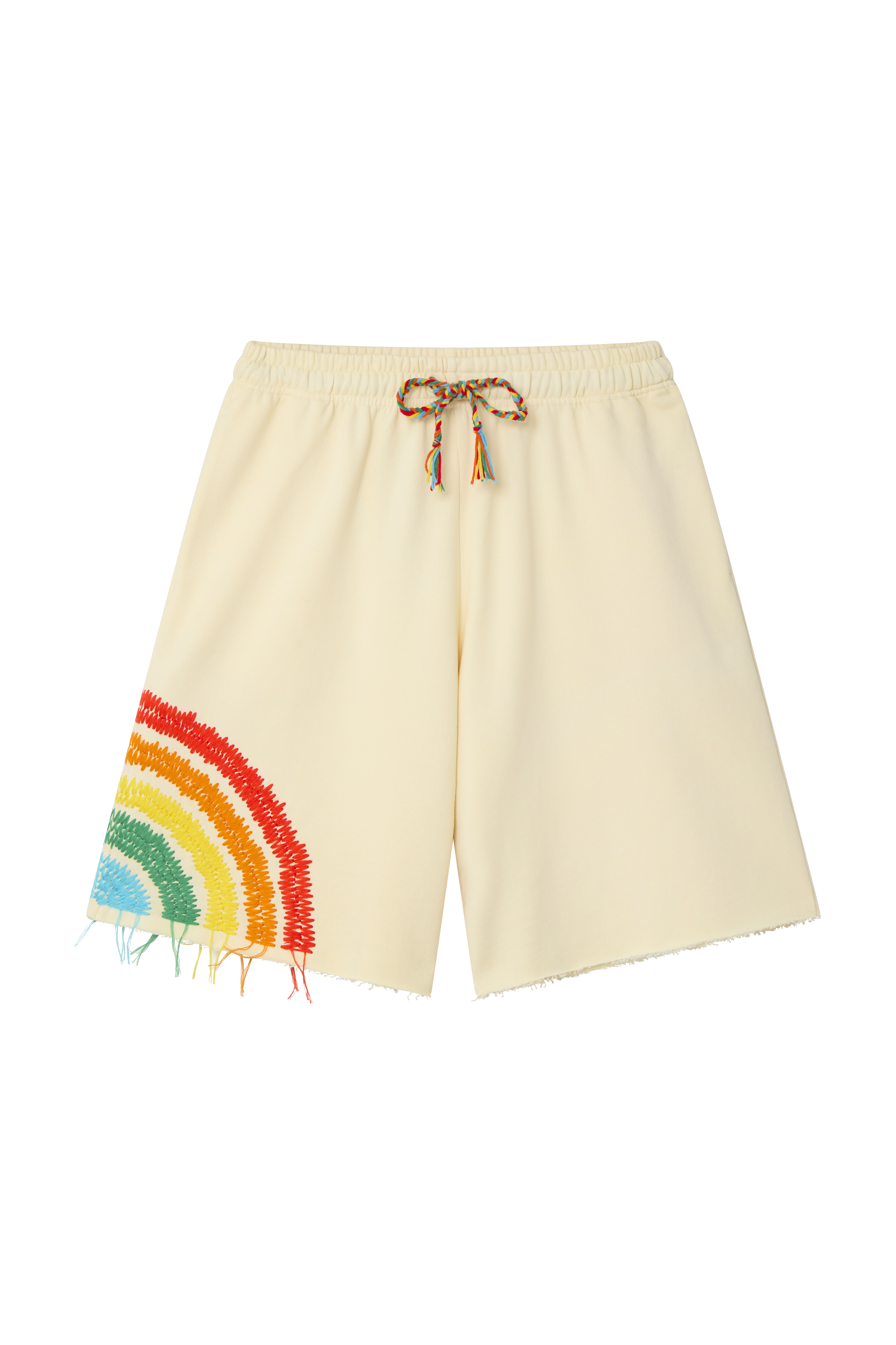 Rainbow Embroidered Jogger Shorts 