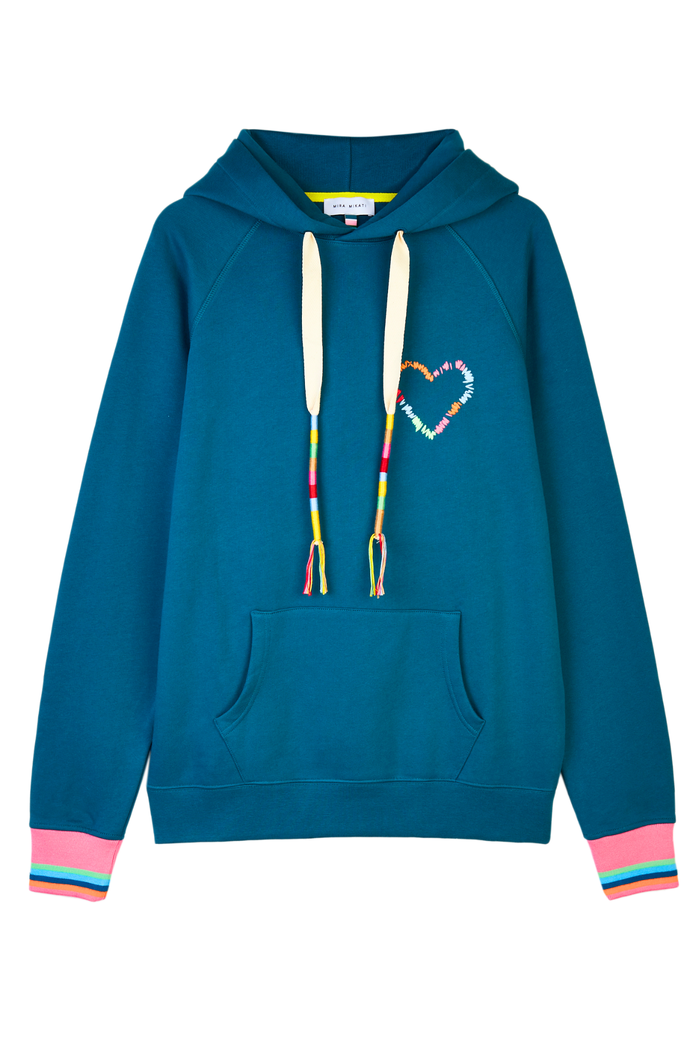 Heart Embroidered Hoodie 