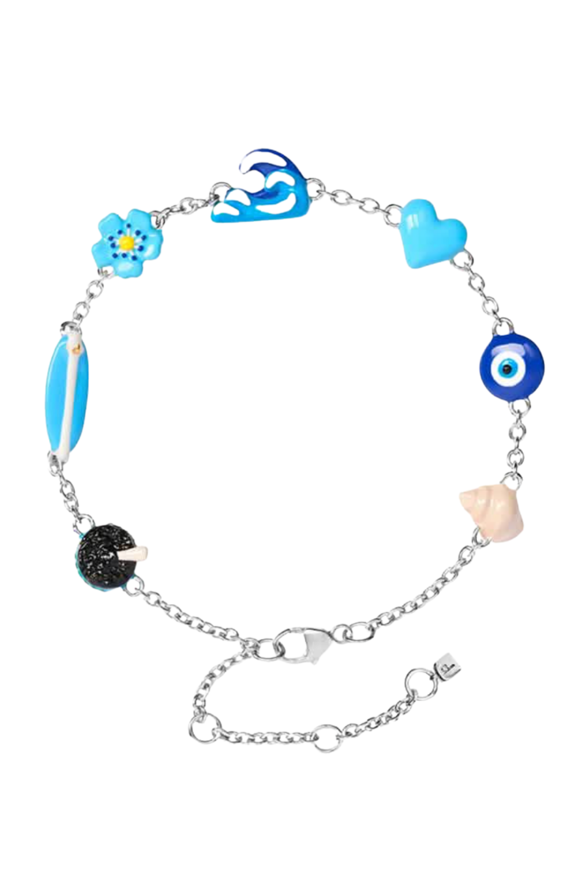 Poubel Azure Mini Charm Bracelet