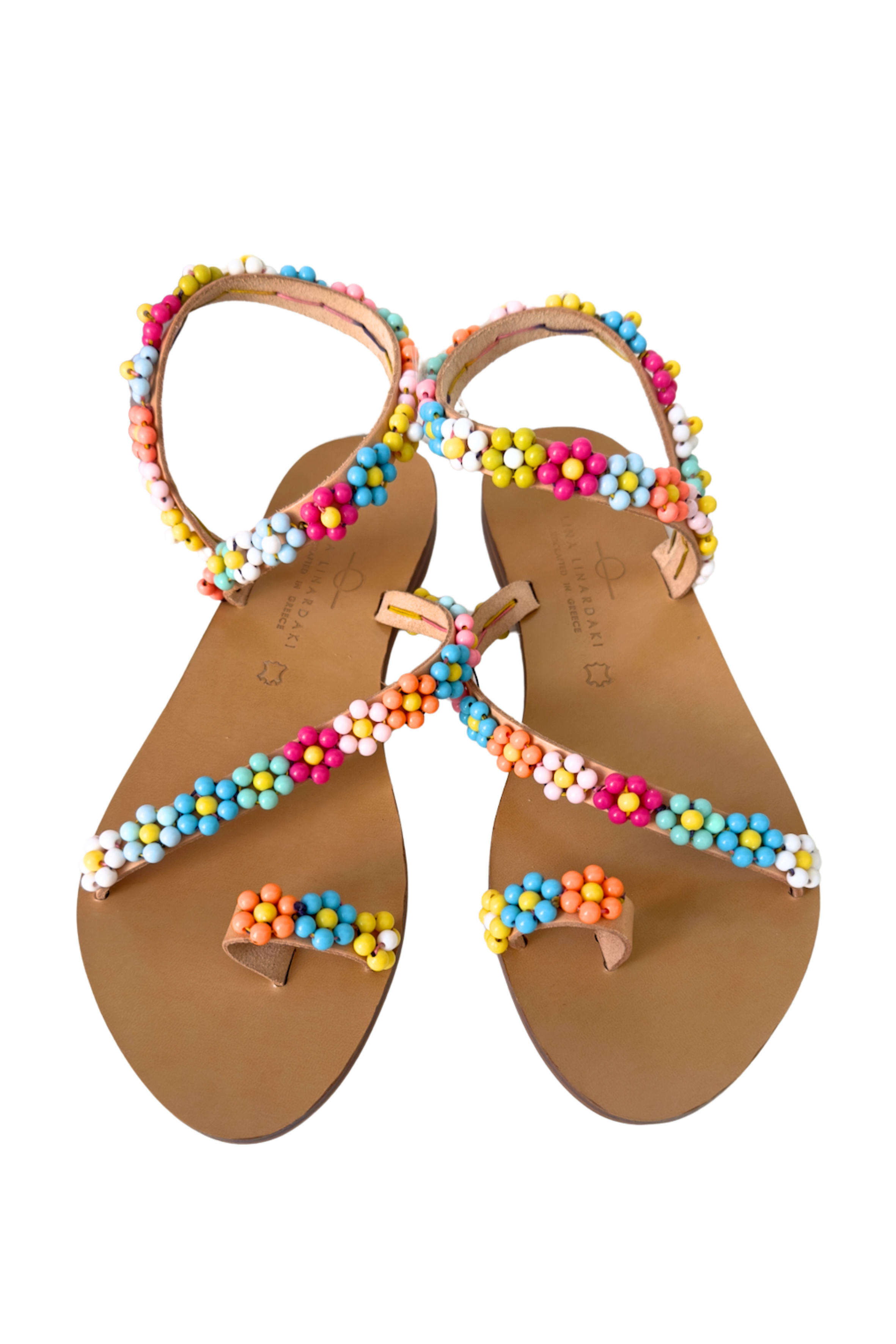Elina Linardaki Multi Buttercup Sandals 