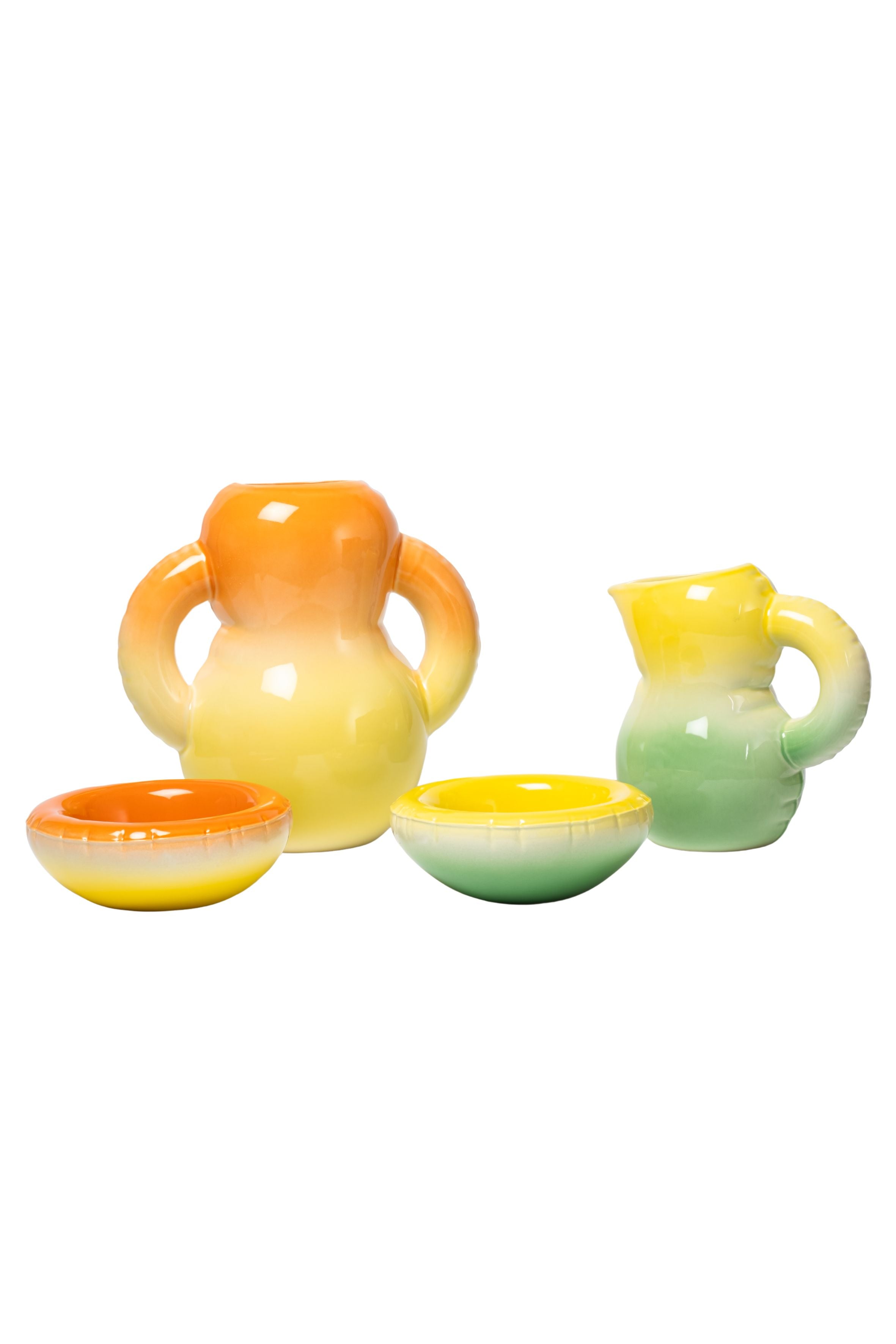 Mira Mikati x Home Studyo Hand Sprayed Ombre Yellow Bowl 
